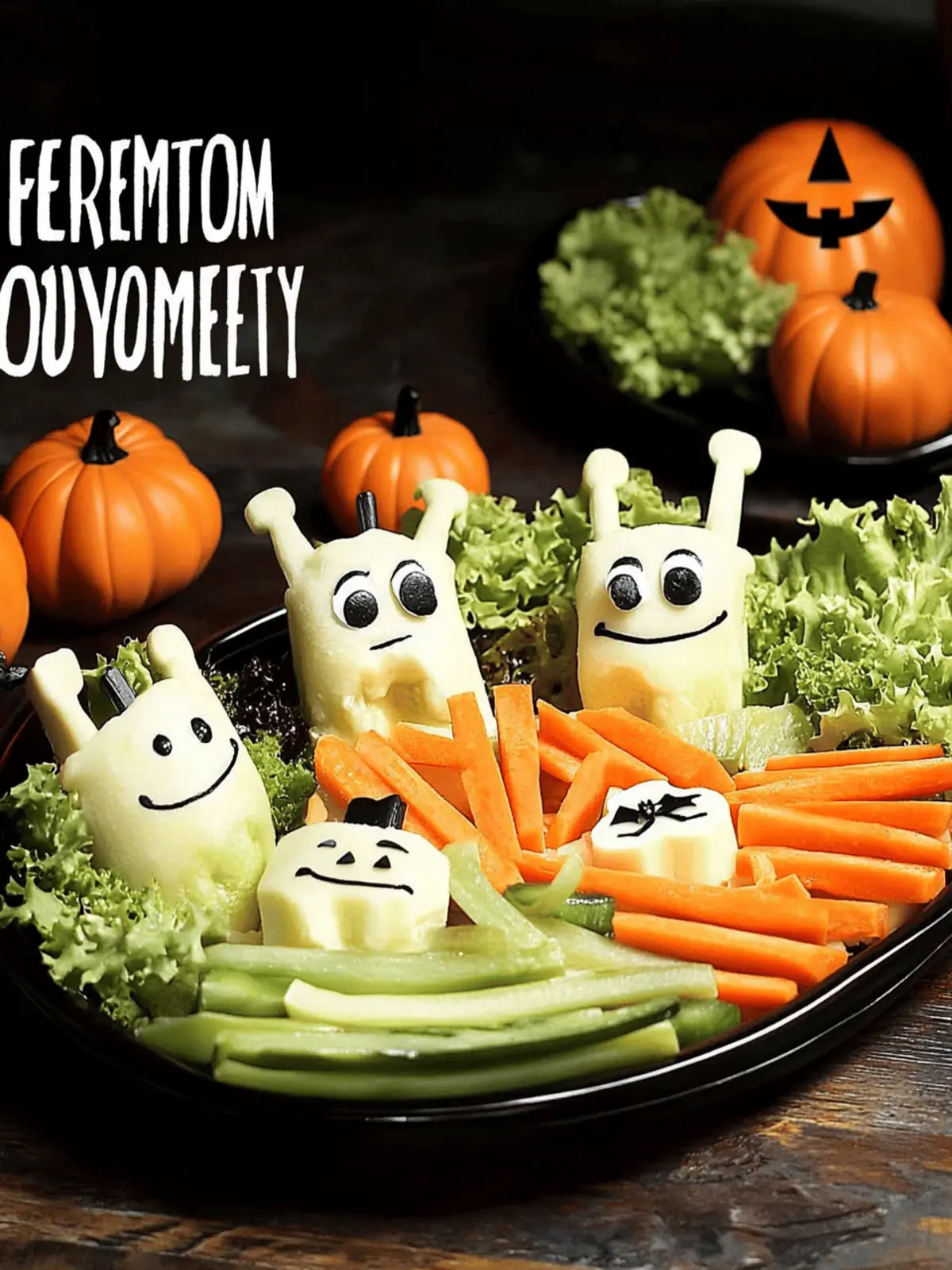 Spooky Halloween Veggie Tray Appetizer Trio Recipe to Impress! 3 Halloween Veggie Tray Appetizer Trio Recipe