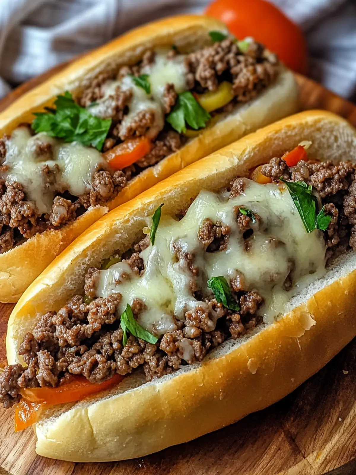 Mouthwatering Ground Beef Philly Cheesesteaks in 30 Minutes 4 Ground Beef Philly Cheesesteaks