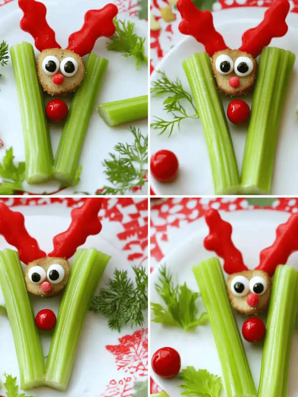 Rudolph Celery Sticks: Fun, Festive & Healthy Holiday Treats 2 Rudolph Celery Sticks: A Festive Holiday Treat