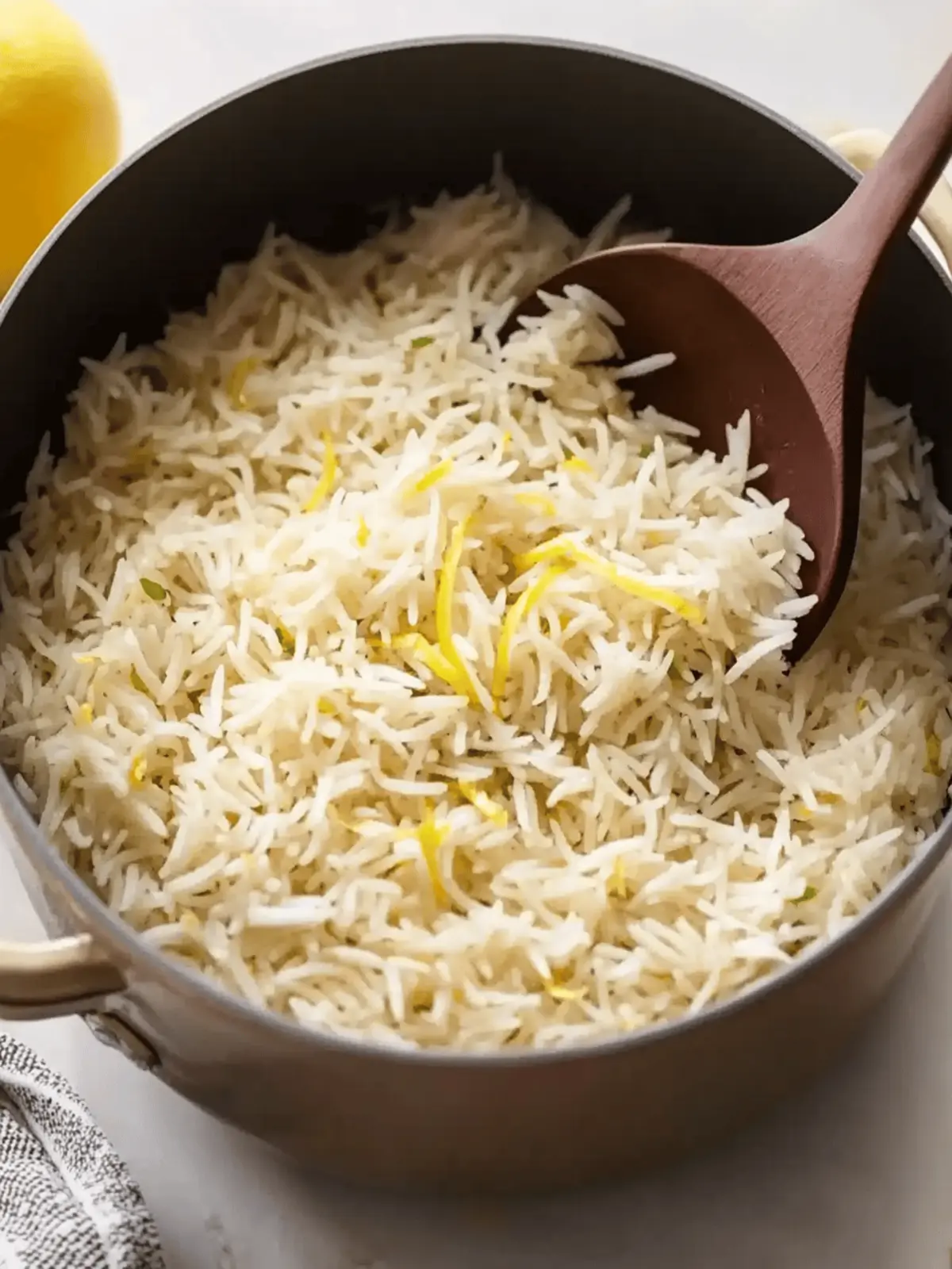 Zesty Lemon Basmati Rice for a Fresh Twist on Dinner 4 Lemon Basmati Rice