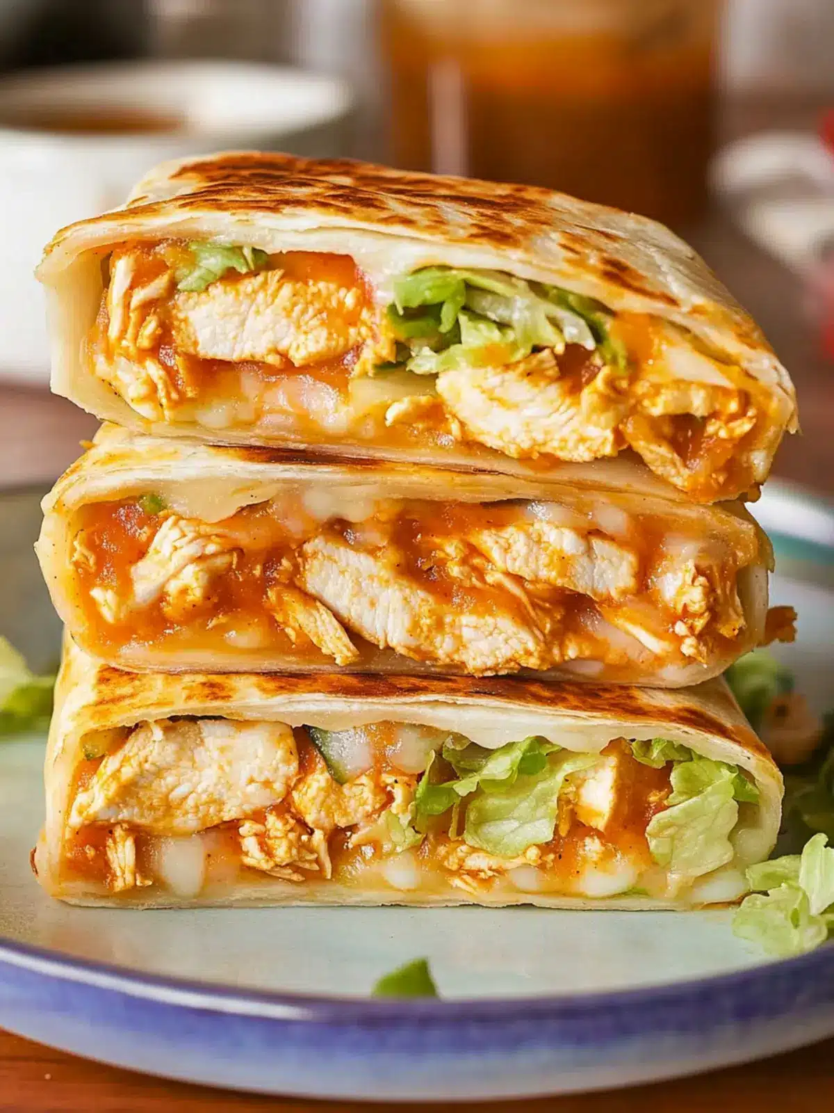 Buffalo Chicken Crunchwrap: Quick and Delicious Party Treat 4 Buffalo Chicken Crunchwrap