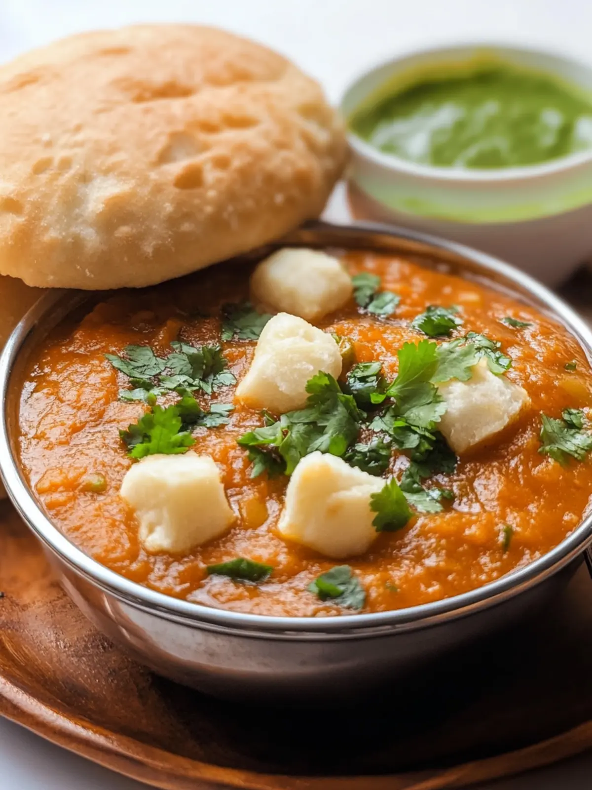 Delicious Indian Pav Bhaji: Your Go-To Spicy Mash Fix! 2 Indian Pav Bhaji (Spicy Vegetable Mash with Bread Rolls)