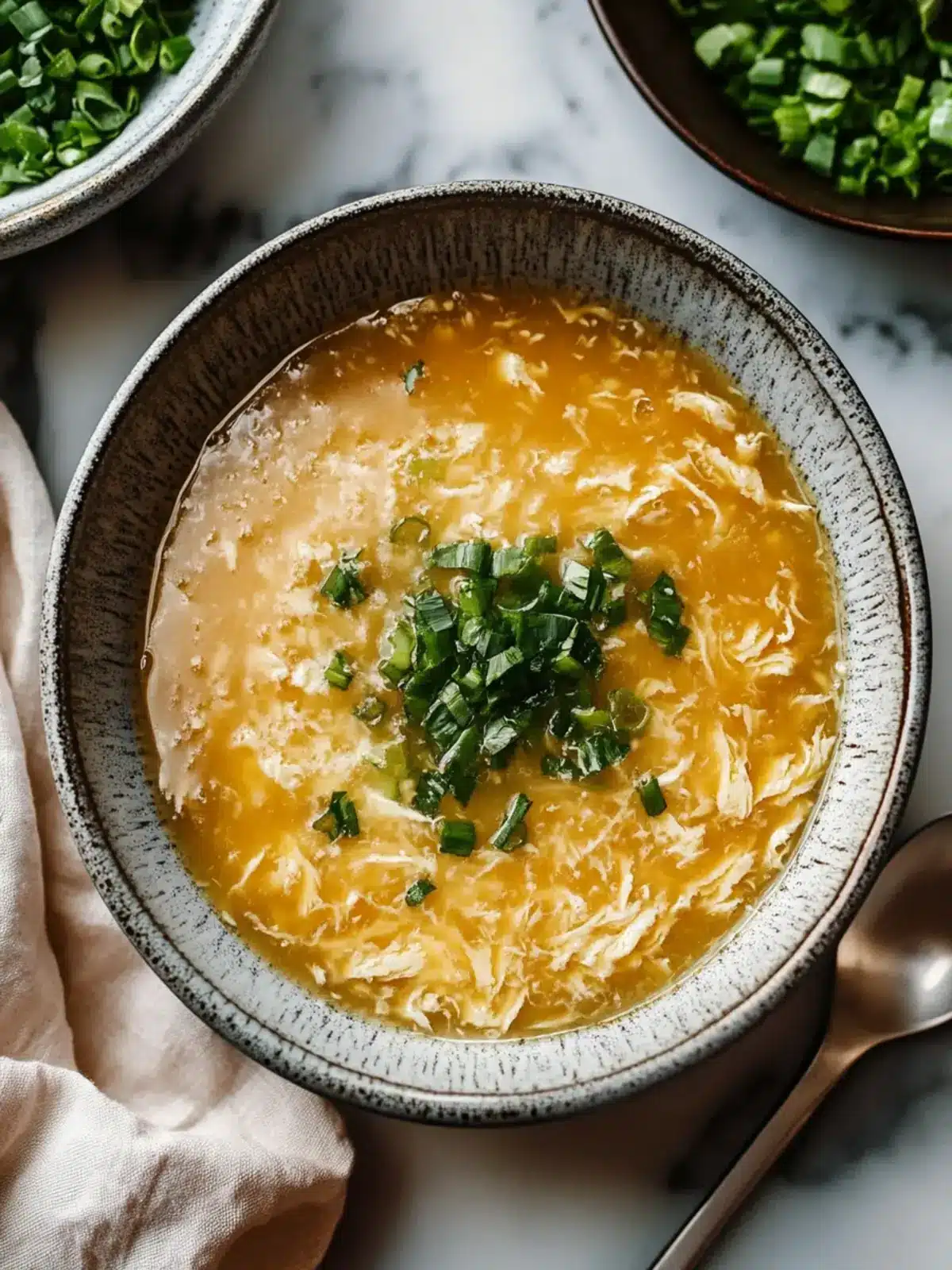 Delicious Egg Drop Soup with Crispy Wontons in 30 Minutes 4 Egg Drop Soup
