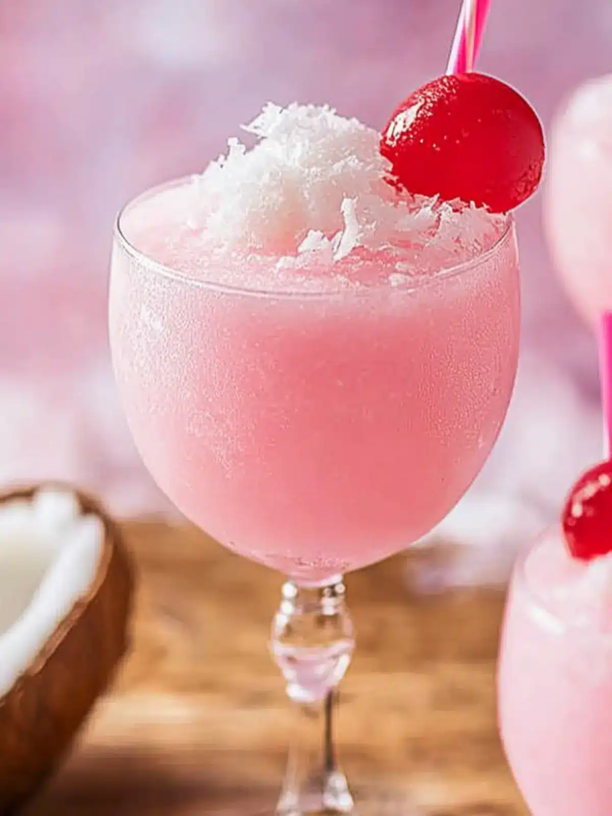 Chill Out with this Dreamy Pink Coconut Frost Cocktail 3 Pink Coconut Frost Cocktail