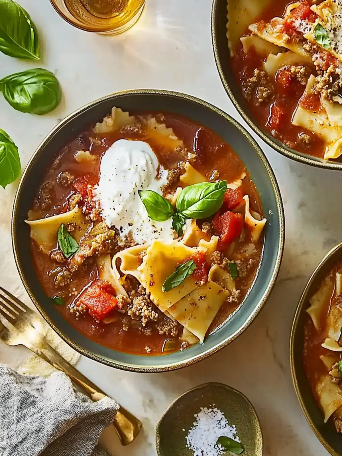 Savory Lasagna Soup: Comfort in a Bowl for Cozy Nights 3 Lasagna Soup