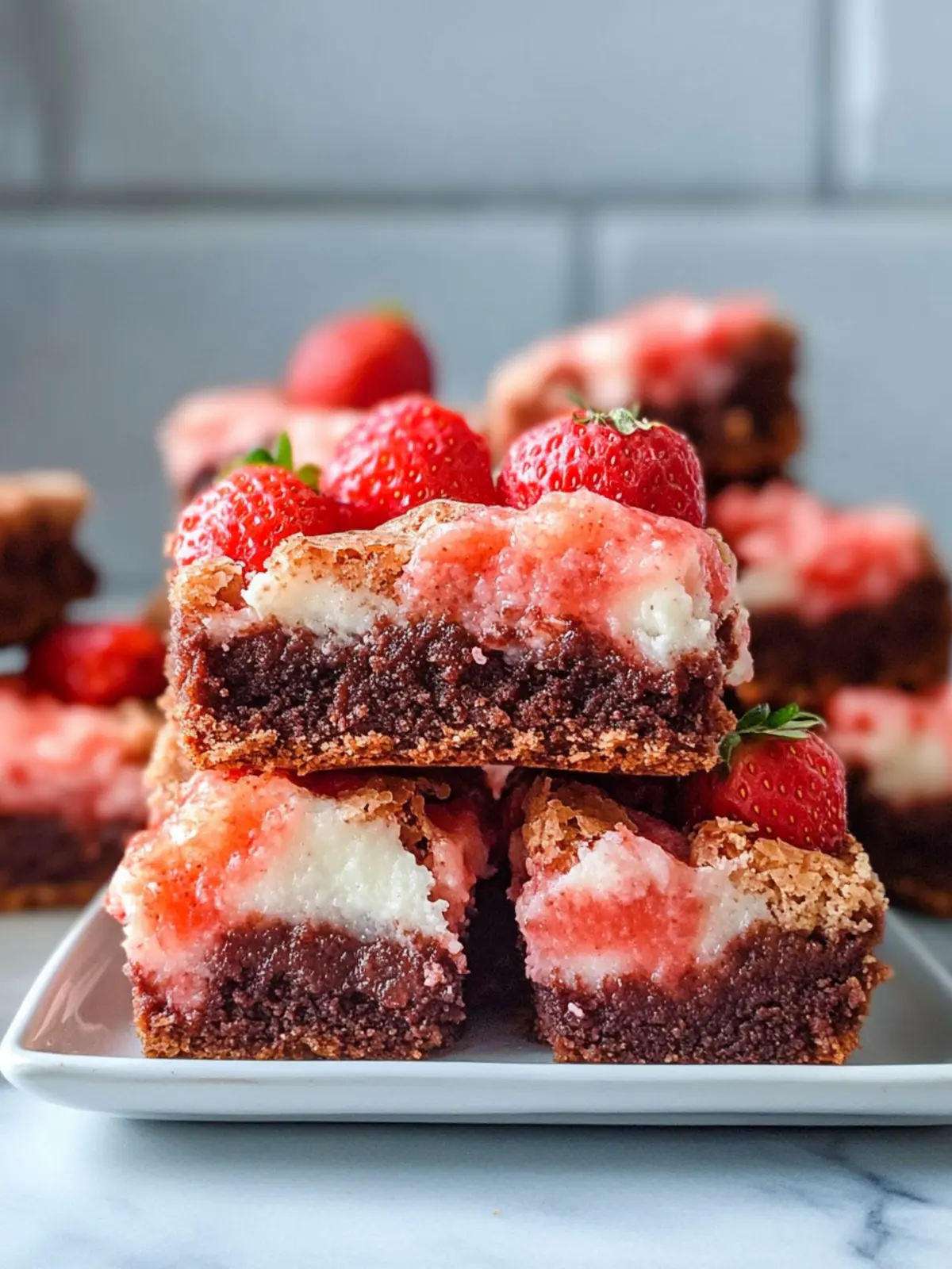 Decadent Strawberry Brownies You Can't Resist Making Today 4 Strawberry Brownies
