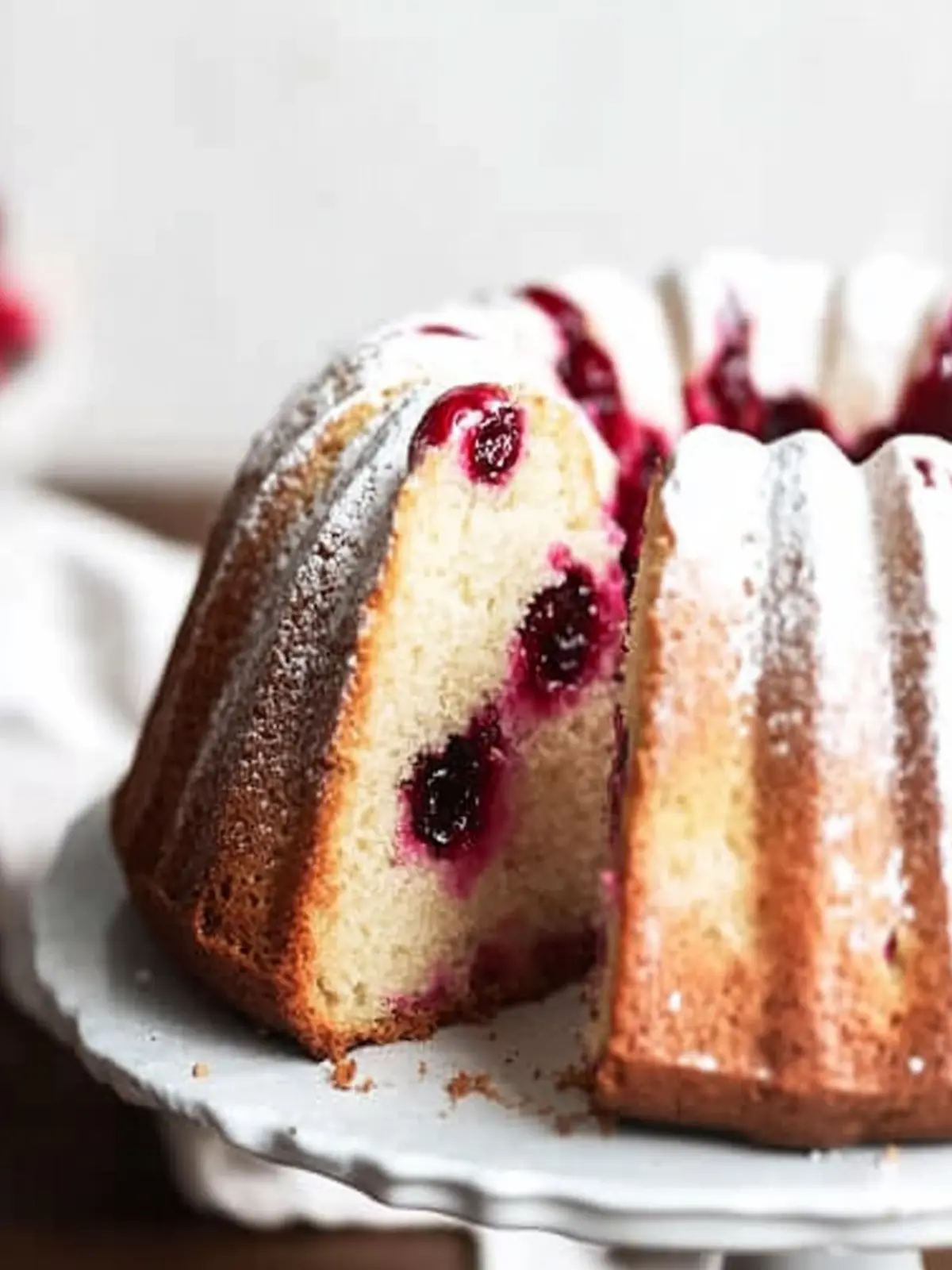 Delightful Vanilla Cranberry Bundt Cake for Festive Feasts 2 Vanilla Cranberry Bundt Cake
