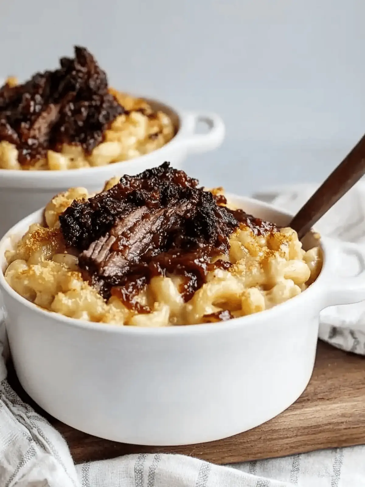 Savor Green Chile Mac & Cheese with Texas BBQ Brisket Delight 4 Green Chile Mac & Cheese with Texas BBQ Brisket