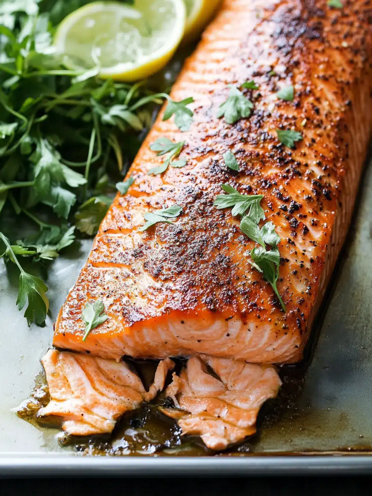 Savory Baked Salmon with a Sweet Spice Twist for Dinner 2 Baked Salmon