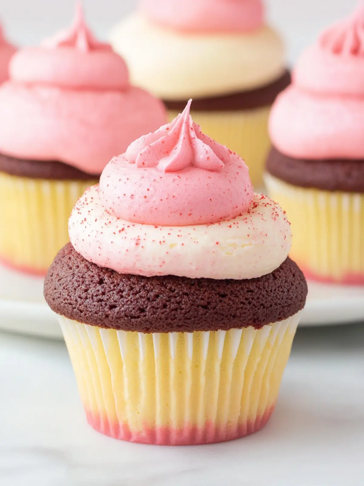 Neapolitan Cupcakes That Will Make Your Taste Buds Dance 3 Neapolitan Cupcakes