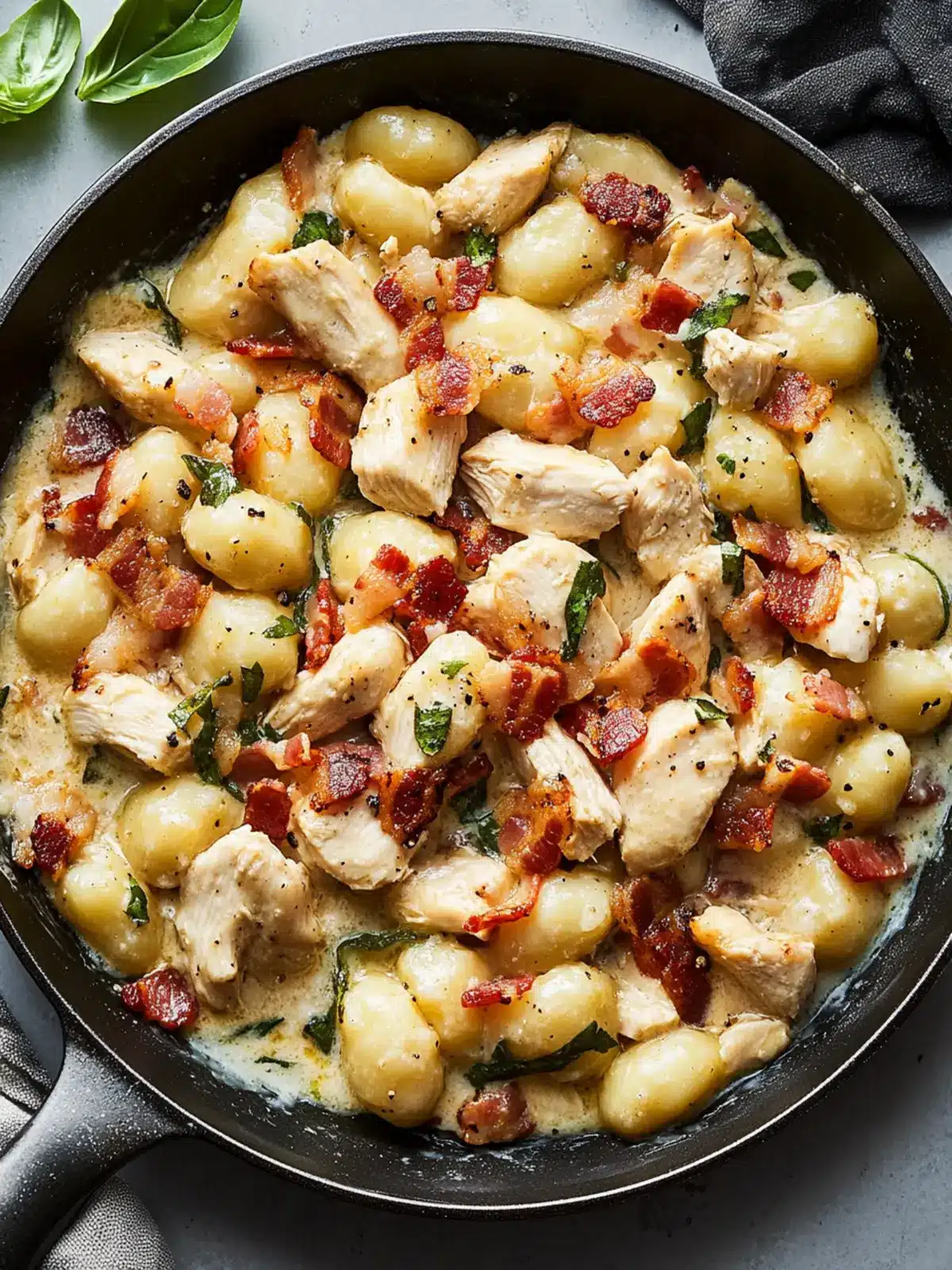 One-Pan Chicken Bacon Gnocchi: Quick Comfort for Any Night 2 One-Pan Chicken Bacon Gnocchi