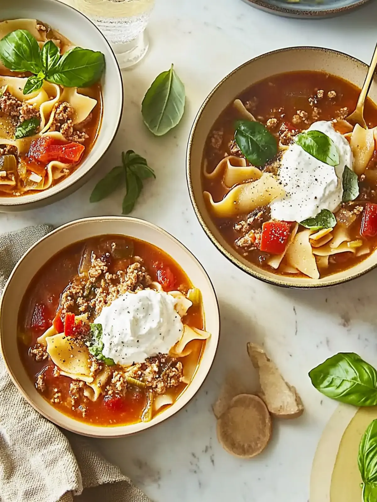 Savory Lasagna Soup: Comfort in a Bowl for Cozy Nights 2 Lasagna Soup