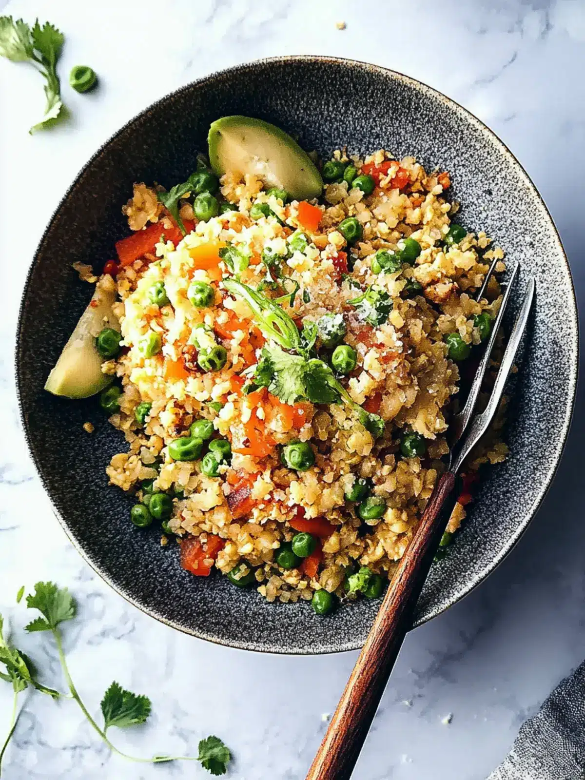 Delicious Cauliflower Fried Rice with a Kimchi Kick 3 Cauliflower Fried Rice