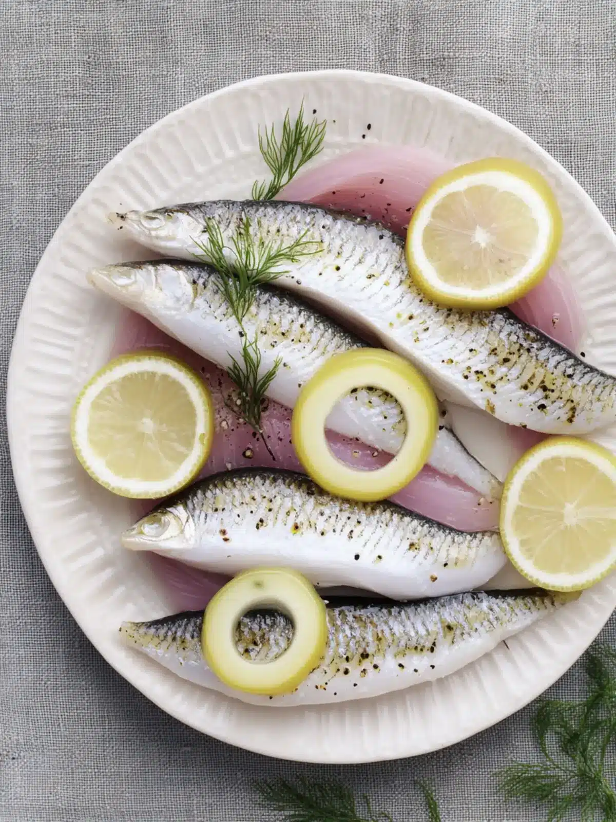 Delicious German Matjes Pickled Herring with Creamy Dill Potatoes 2 German Matjes (Pickled Herring)