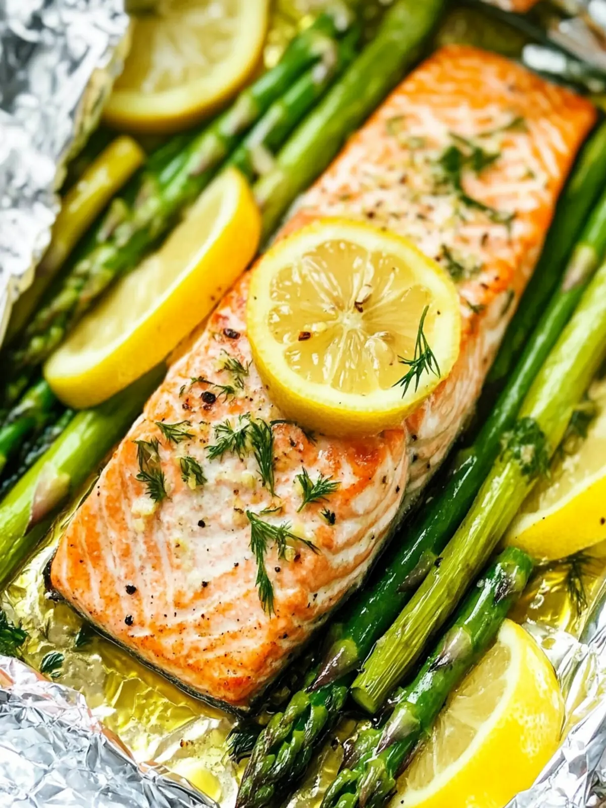 Foil Pack Grilled Salmon with Lemony Asparagus in 30 Minutes 3 Foil Pack Grilled Salmon with Lemony Asparagus