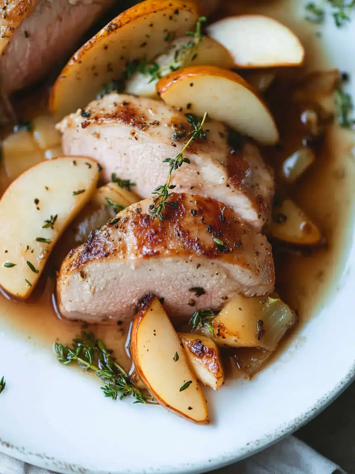 Savory Pork Tenderloin with Pears and Shallots for Dinner Delight 4 Pork Tenderloin with Pears and Shallots