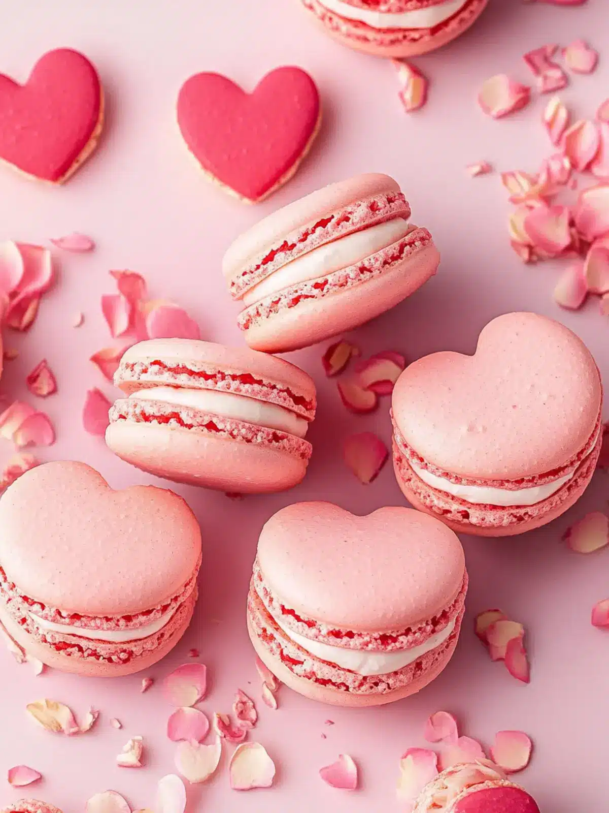 Sweet Heart Macarons: A Love-Filled Treat Recipe! 2 Heart Macarons