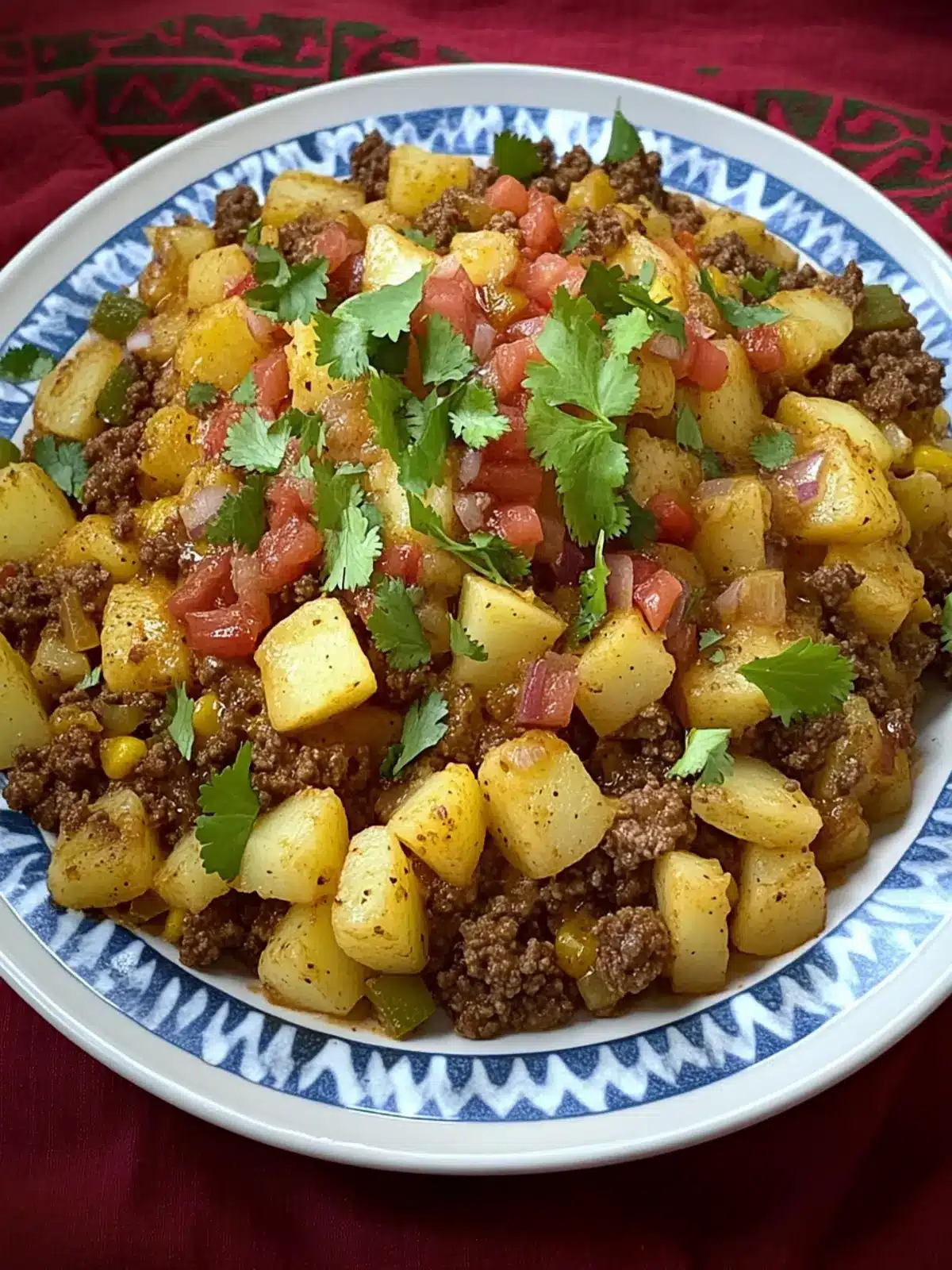 Savory Tex-Mex Ground Beef and Potato Skillet in 30 Minutes 4 Tex-Mex Ground Beef and Potato Skillet