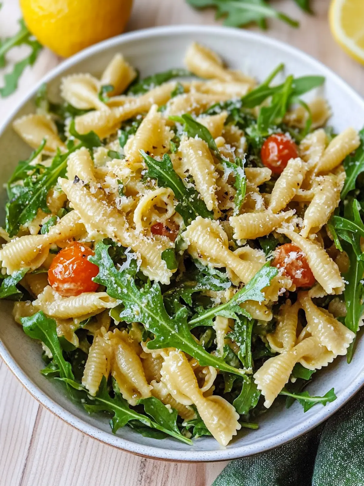 Zesty Lemon Arugula Pasta Salad for Fresh Flavor Lovers 4 Lemon Arugula Pasta Salad