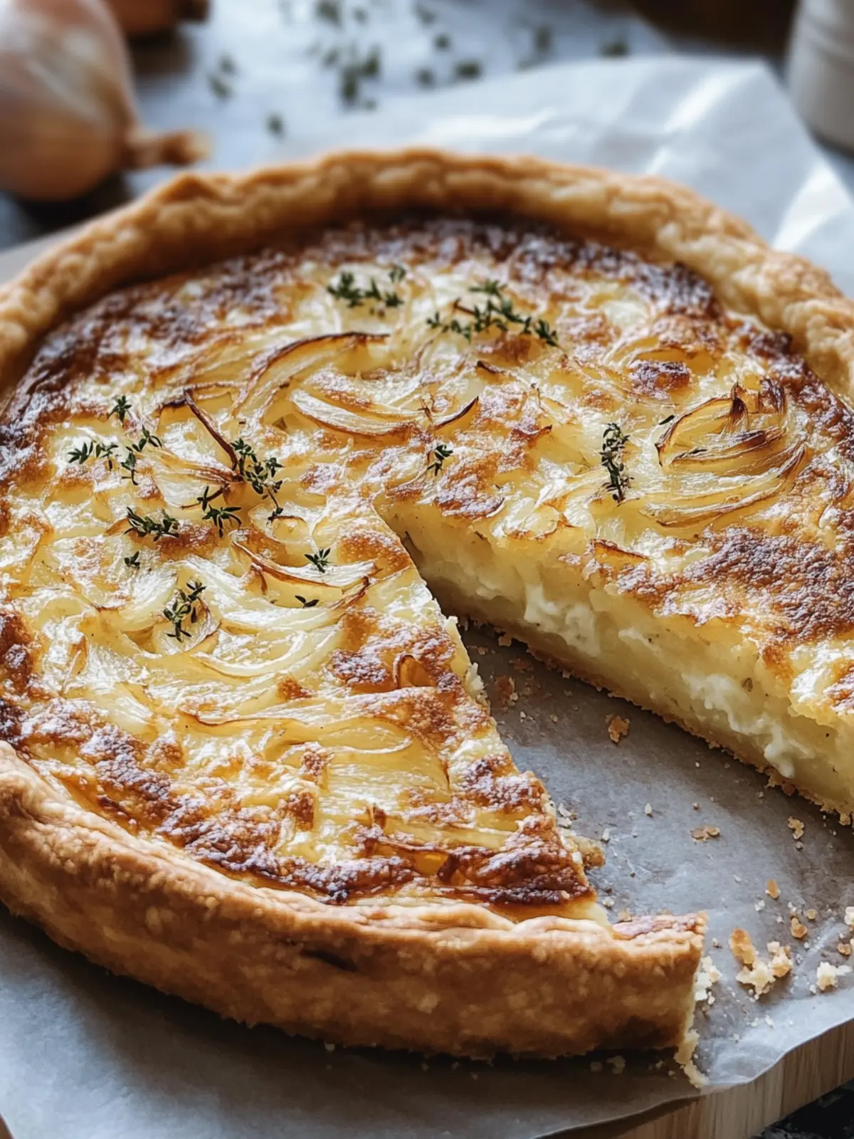 Delicious German Zwiebelkuchen: Comfort in Every Bite 4 German Zwiebelkuchen (Onion Tart)