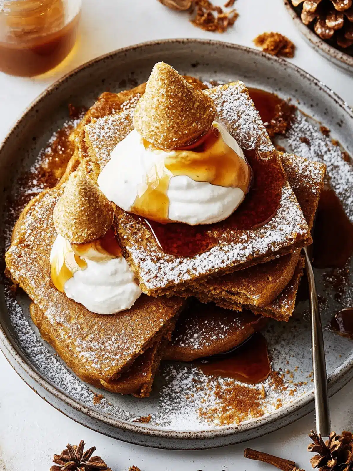 Irresistible Gingerbread Latte Sheet-Pan Pancakes for Brunch 4 Gingerbread Latte Sheet-Pan Pancake