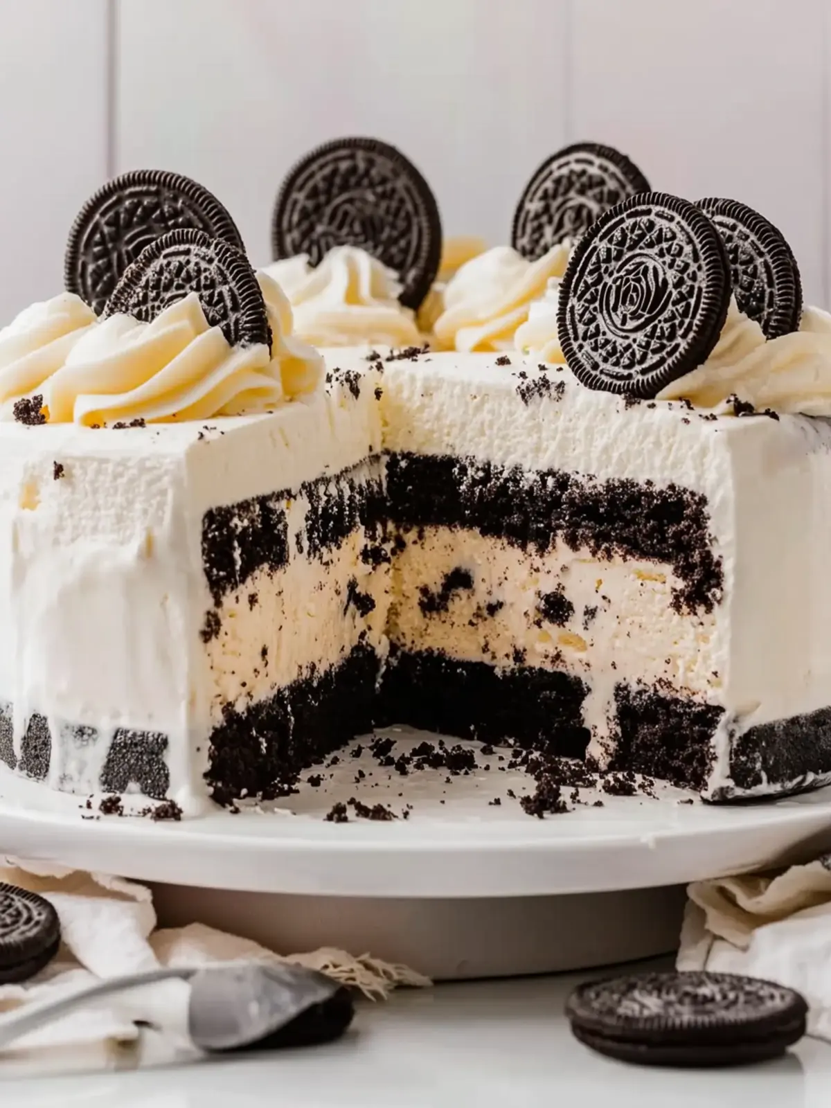 Decadent Oreo Ice Cream Cake You Can Make at Home 3 Oreo Ice Cream Cake