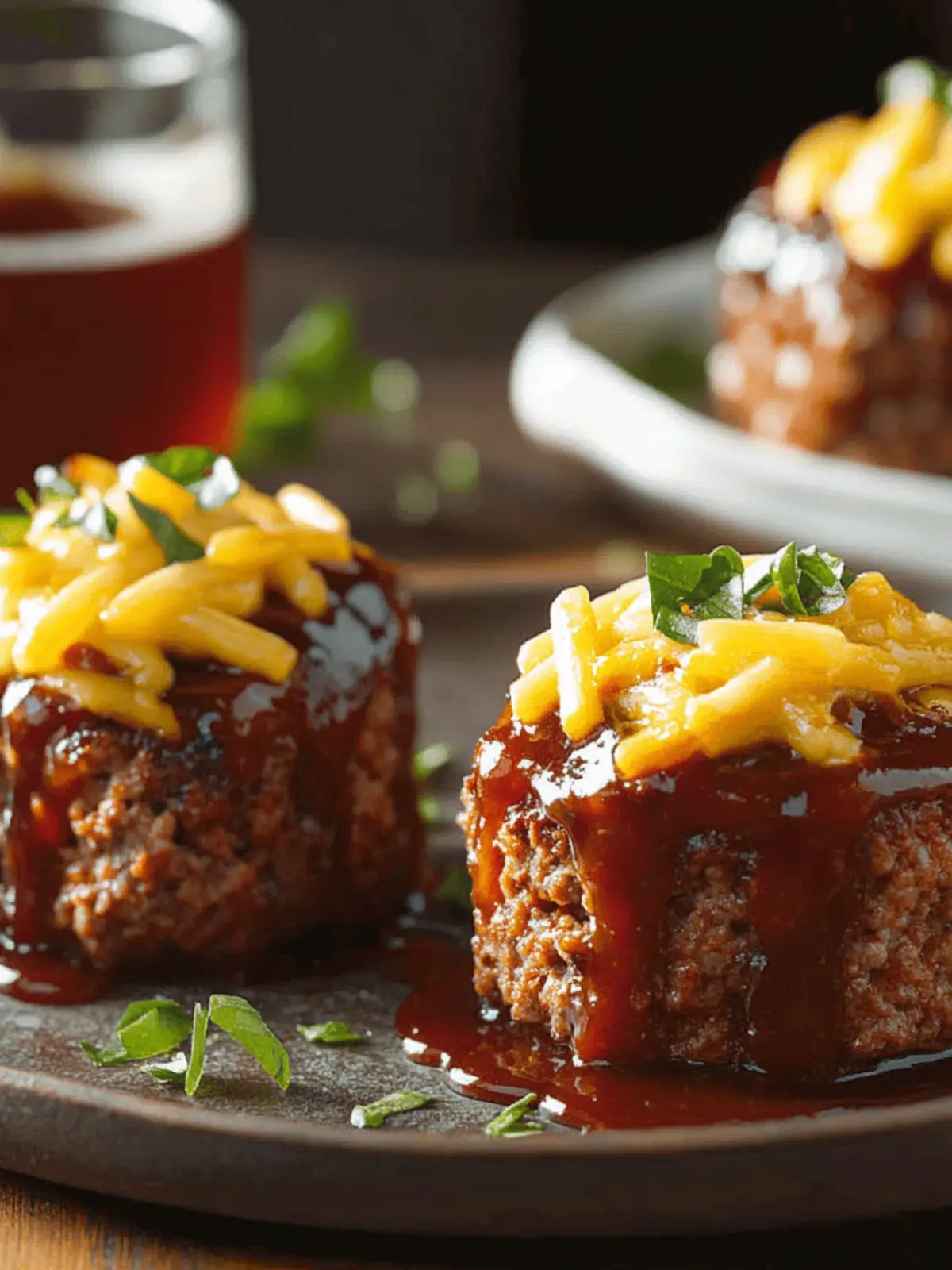 BBQ-Stuffed Meat Loaf Muffin Cups Ready in 30 Minutes 2 Barbecue-Stuffed Meat Loaf Muffin Cups