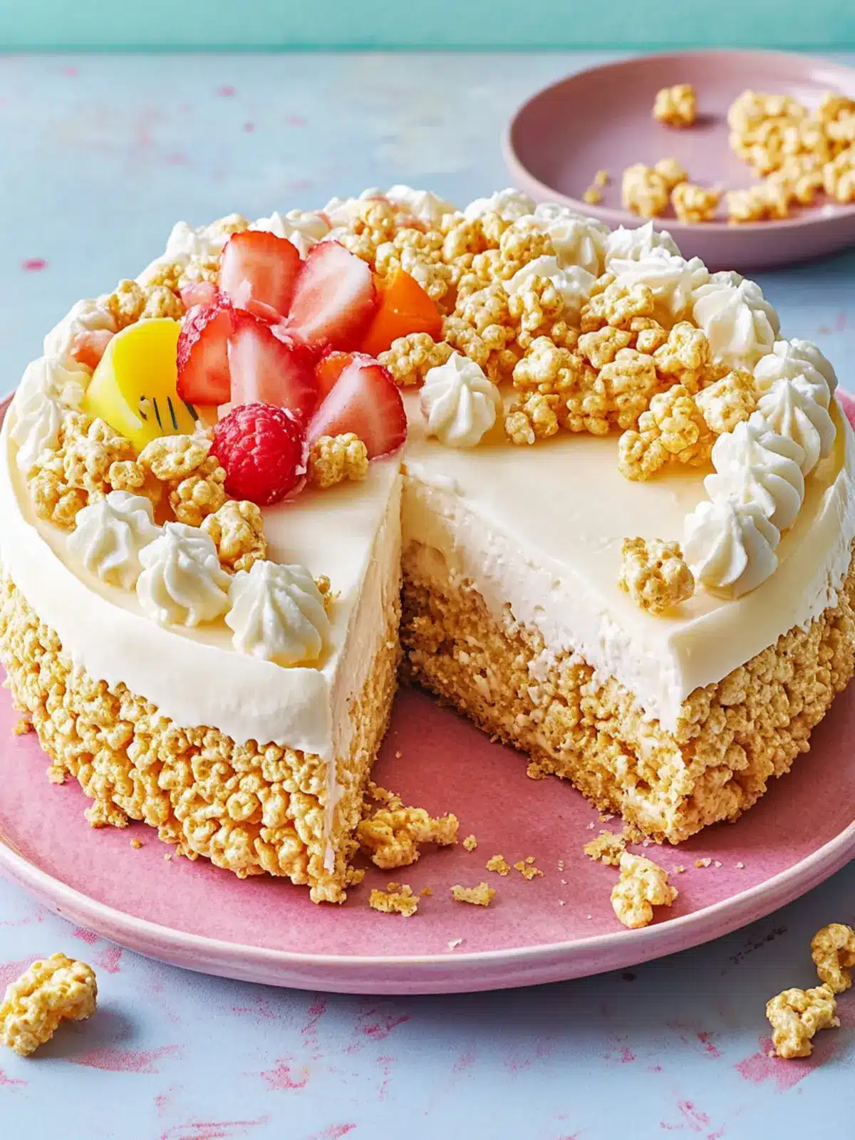 Decadent No-Bake Rice Krispies Cheesecake for Sweet Cravings 2 No-Bake Rice Krispies Cheesecake