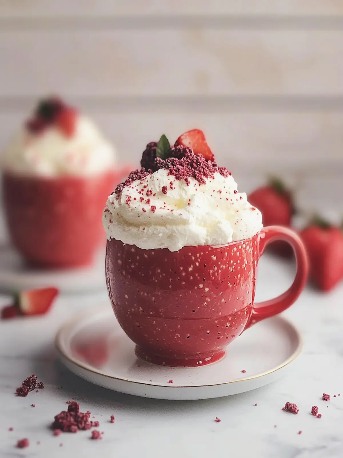 Sweet Moments: Easy Red Velvet Mug Cake for Two in Minutes 3 Easy Red Velvet Mug Cake for Two
