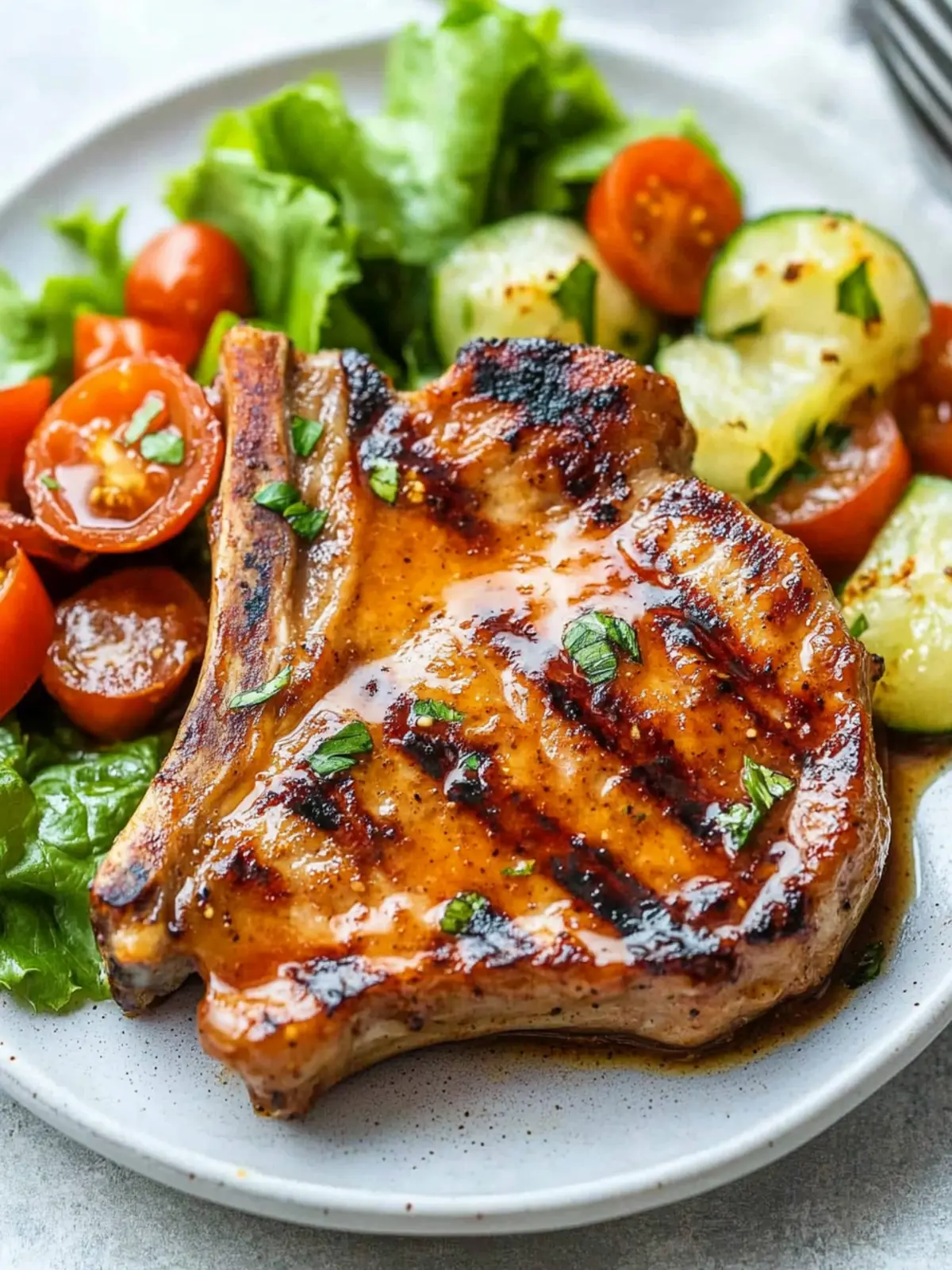 Honey Mustard Pork Chops with a Sweet Savory Twist 3 Honey Mustard Pork Chops