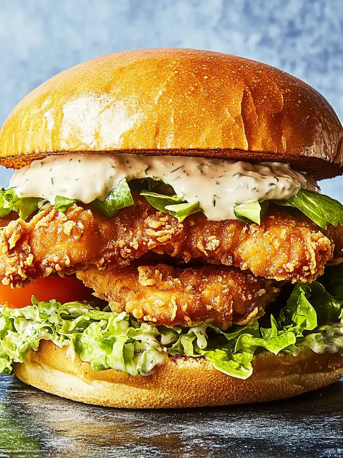 Crispy Fried Chicken Caesar Sandwich You ll Crave Daily 2 Fried Chicken Caesar Sandwich