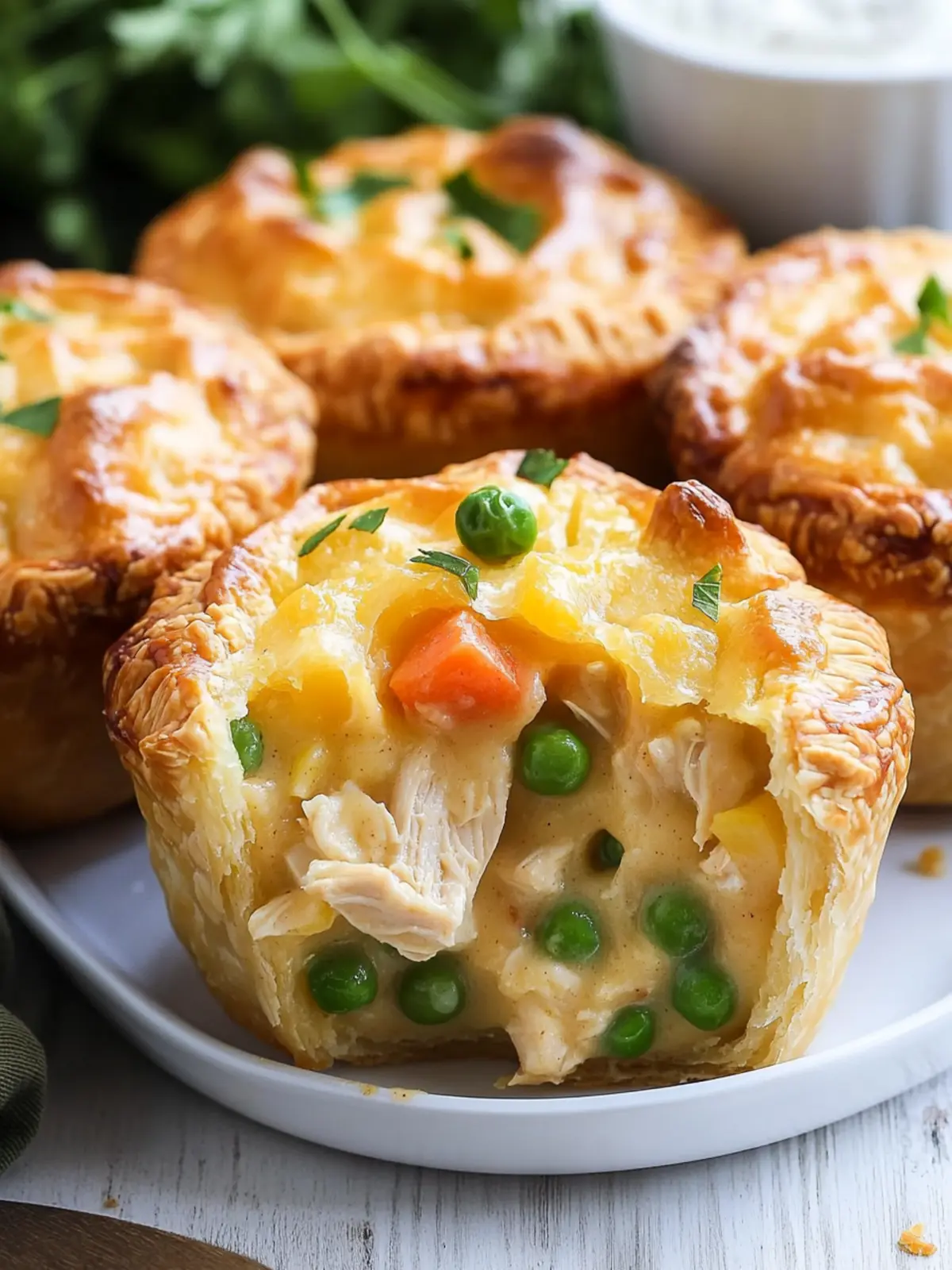 Delicious Mini Chicken Pot Pies in Muffin Tins Ready in Minutes 4 Mini Chicken Pot Pies