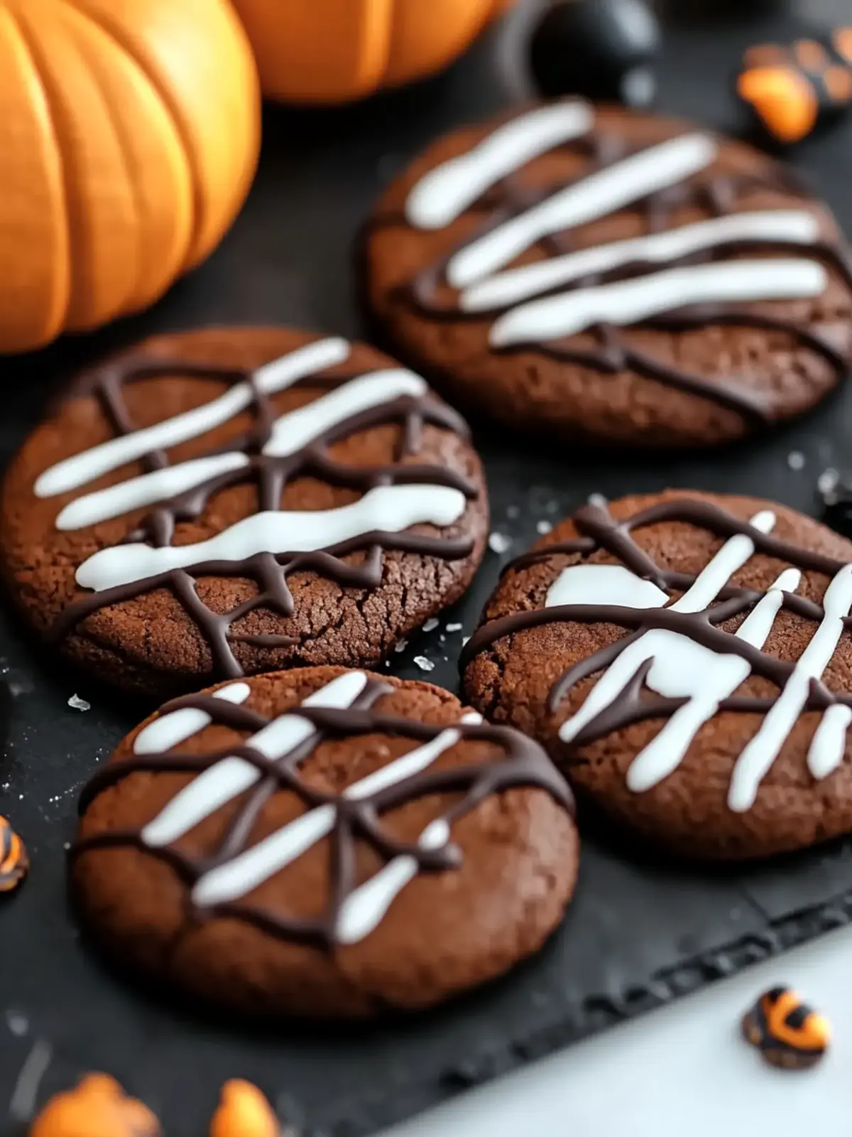 Chocolate Pumpkin Cut Out Cookies for Spooky Halloween Fun 2 Chocolate Pumpkin Cut Out Cookies for a Festive Halloween Treat