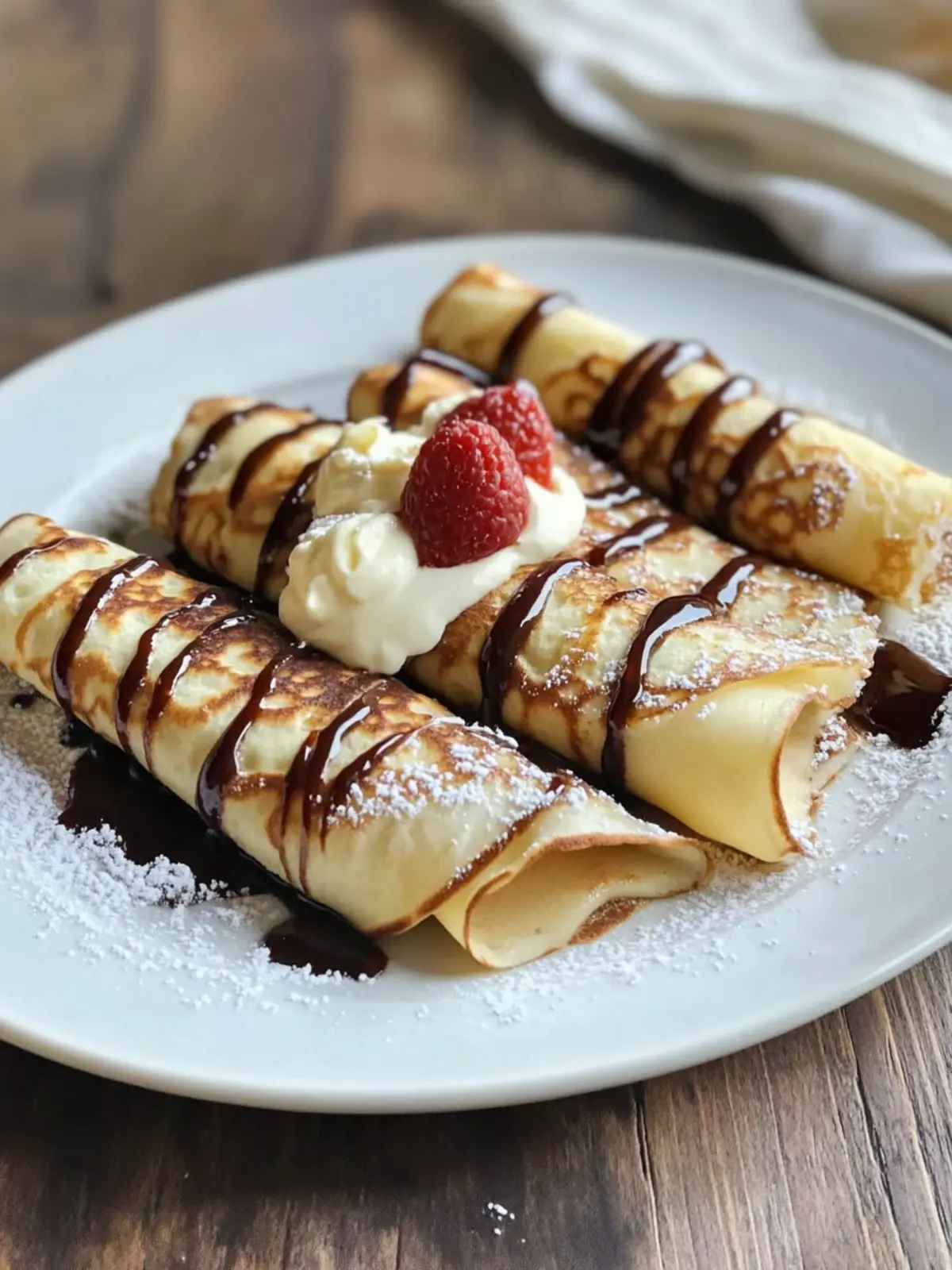 Irresistible Crepes: Quick and Easy Gourmet Breakfast Delight 4 Crepes