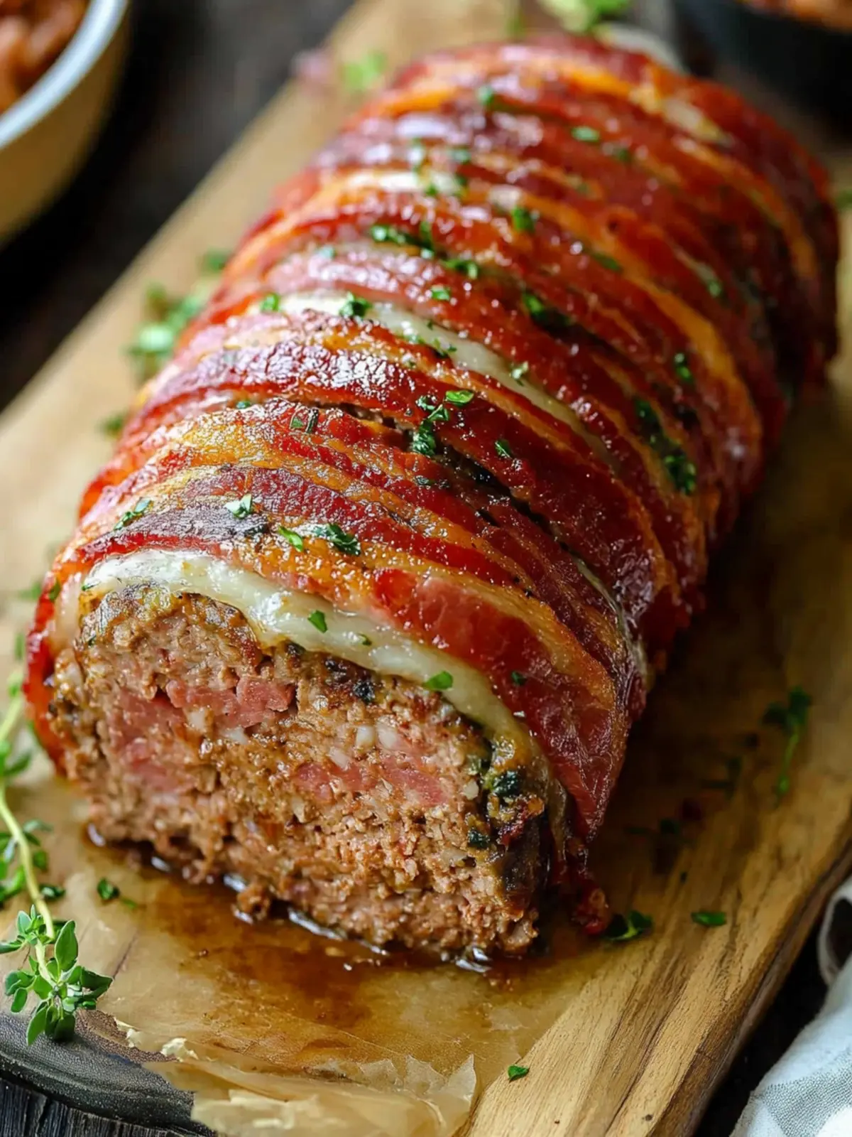 Savory Bacon Wrapped Meatloaf with a Tangy Glaze Delight 4 Bacon Wrapped Meatloaf