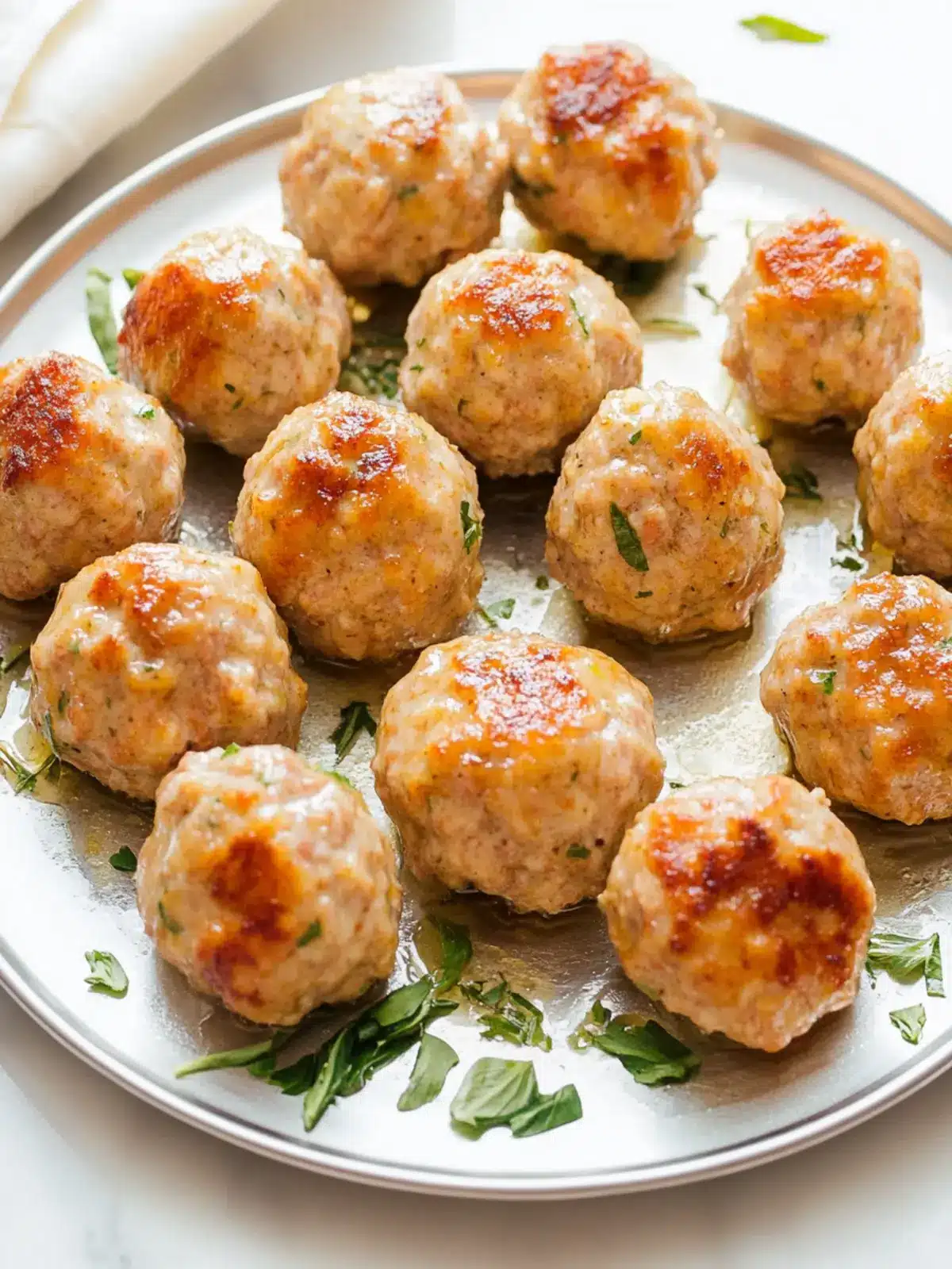 Savory Baked Turkey Meatballs for Healthy Happy Meals 4 Baked Turkey Meatballs