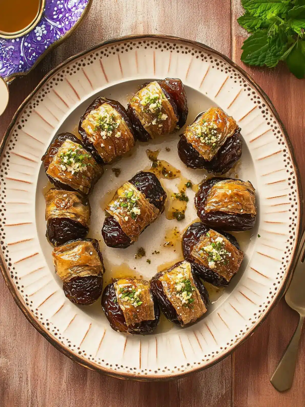 Indulge in Stuffed Dates (Baklava-Style) for Sweet Bliss 4 Stuffed Dates (Baklava-Style)