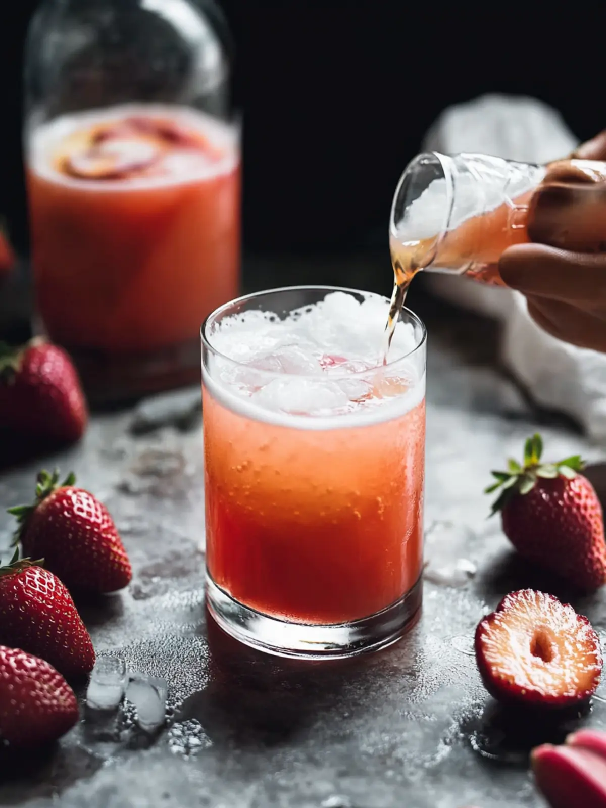 Strawberry Rhubarb Whiskey Sour Your Summer Sip Sensation 4 Strawberry Rhubarb Whiskey Sour