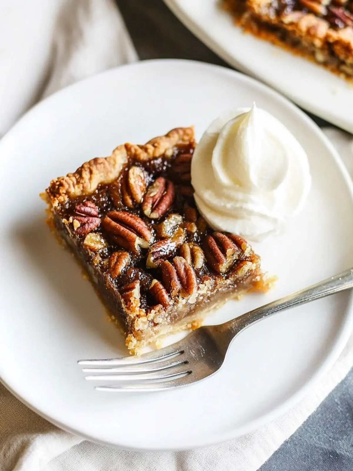 Delicious Pecan Pie Bars With Easy Press-in Crust, No Corn Syrup 3 Pecan Pie Bars With an Easy Press-in Crust and No Corn Syrup!