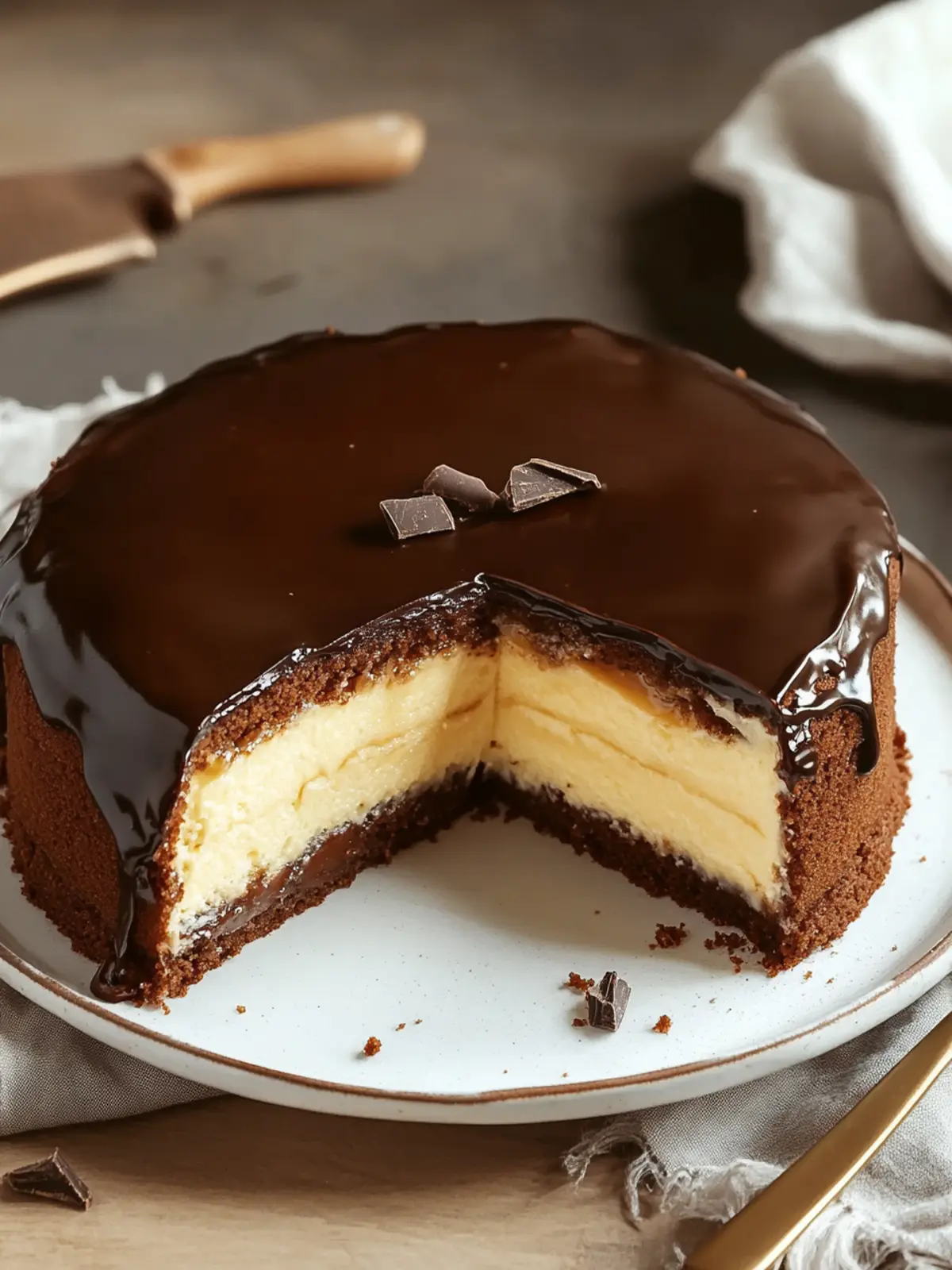 Decadent Boston Cream Pie: Your Dream Custard Filled Chocolate Cake 2 Boston Cream Pie (Custard Filled Chocolate Cake)