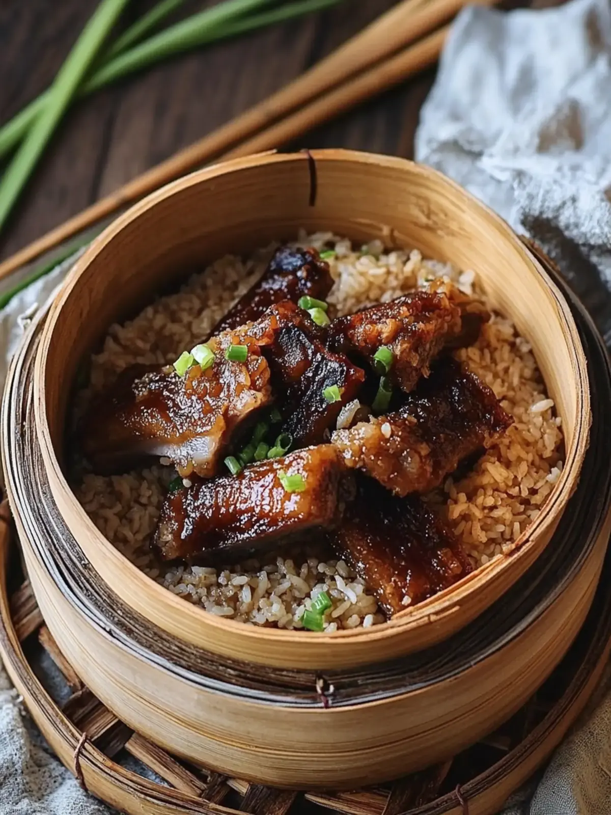 Savory Steamed Ribs with Glutinous Rice for Your Festive Feast 3 Steamed Ribs with Glutinous Rice (ç³¯ç±³è¸æéª¨)