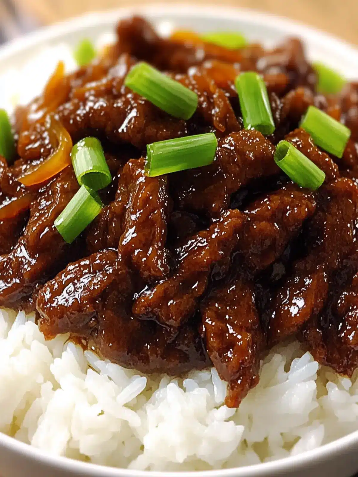 Tender Mongolian-Style Beef in Sweet Soy Glaze for Cozy Nights 4 Tender Mongolian-Style Beef Simmered in a Rich, Sweet Soy Glaze