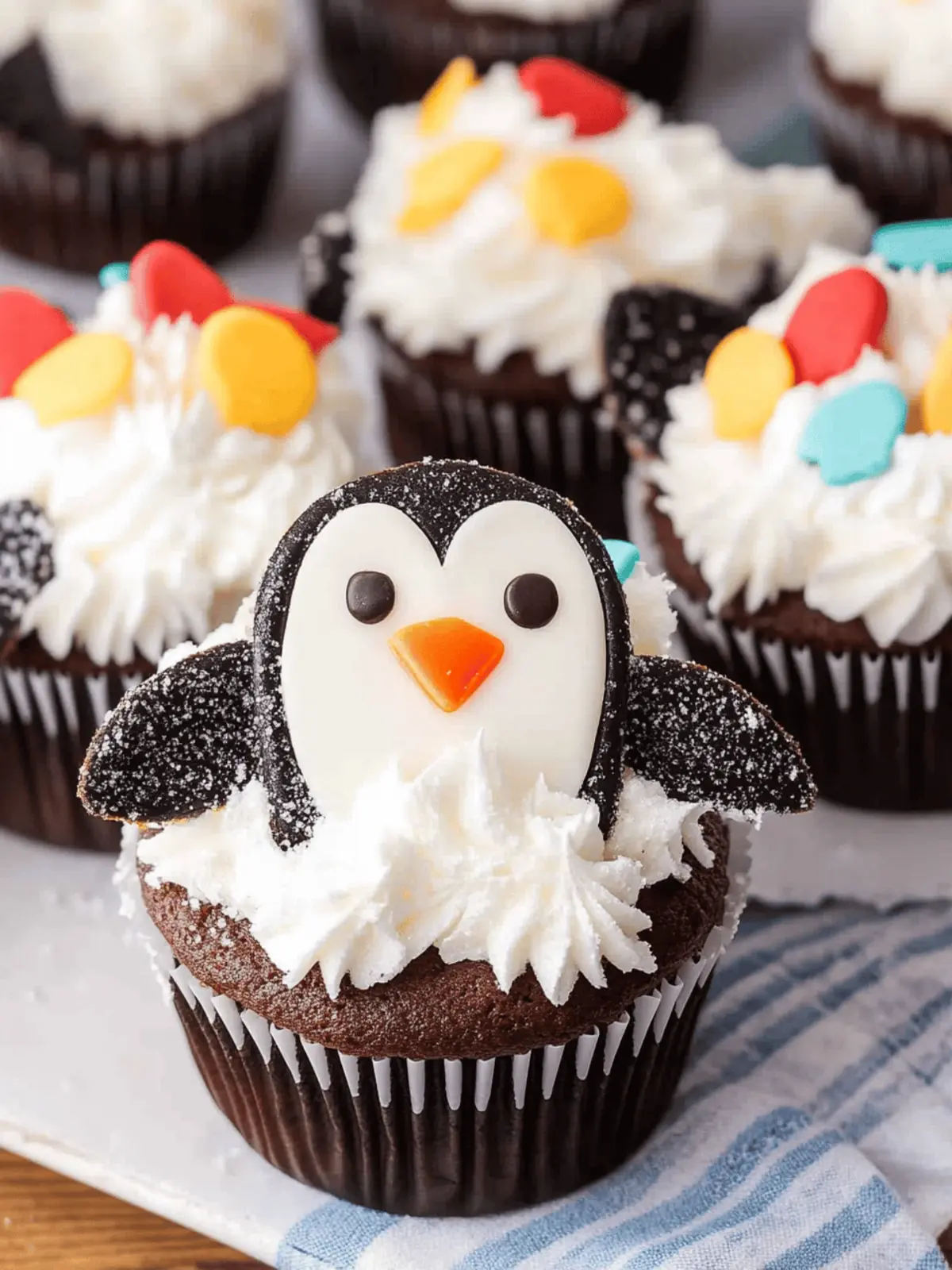 Delight in Easy Penguin Cupcakes: Festive Holiday Winter Treat 3 Easy Penguin Cupcakes: Festive Holiday Winter Treat