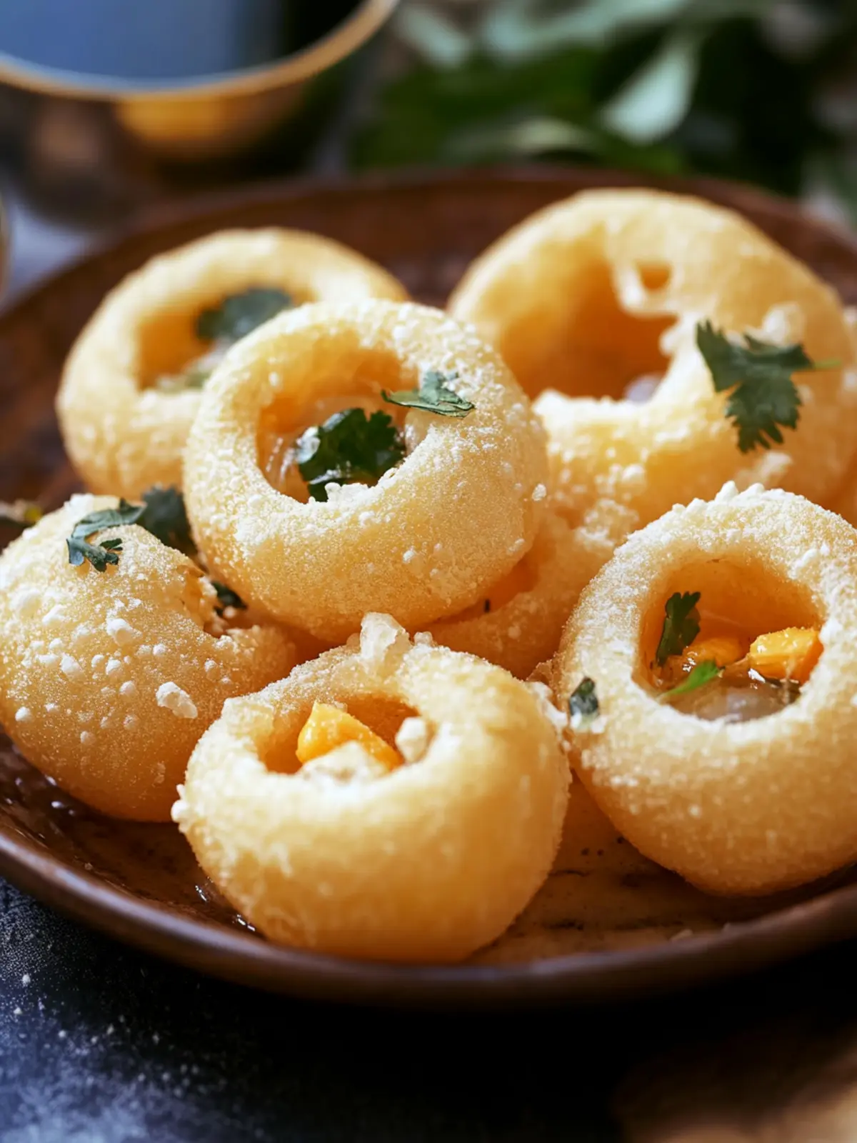 Irresistible Indian Pani Puri: Crispy Puffed Bread Magic 2 Indian Pani Puri (Crispy Puffed Bread with Tangy Water)