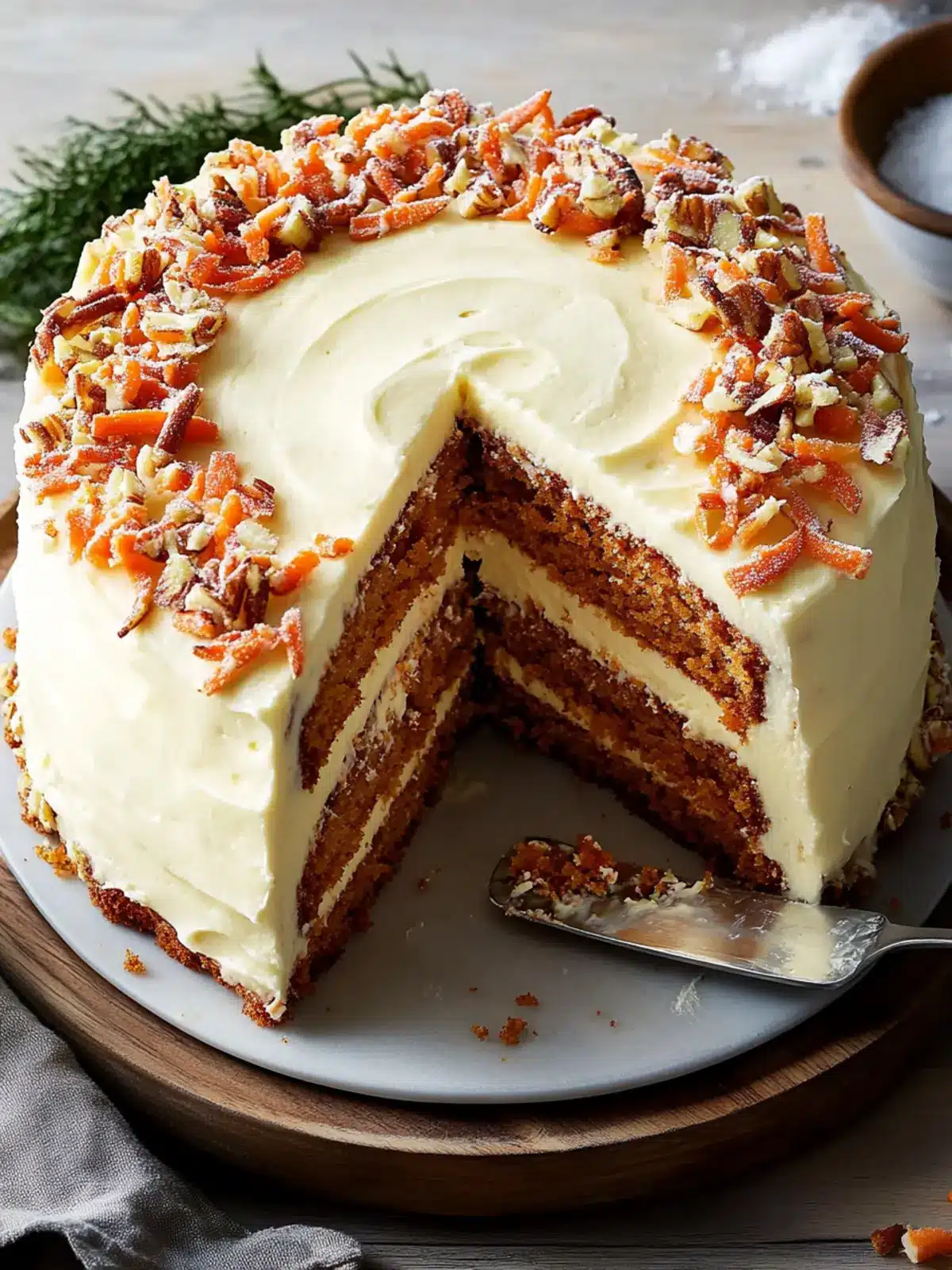 Irresistibly Moist Carrot Cake with Cream Cheese Frosting 4 Carrot Cake