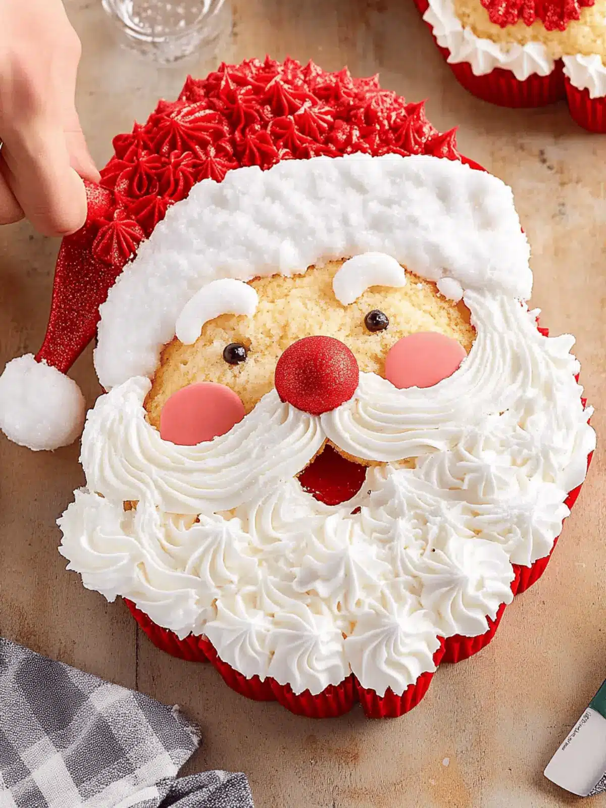 Festive Santa Pull Apart Cupcakes That Will Wow Your Guests 4 Festive Santa Pull Apart Cupcakes