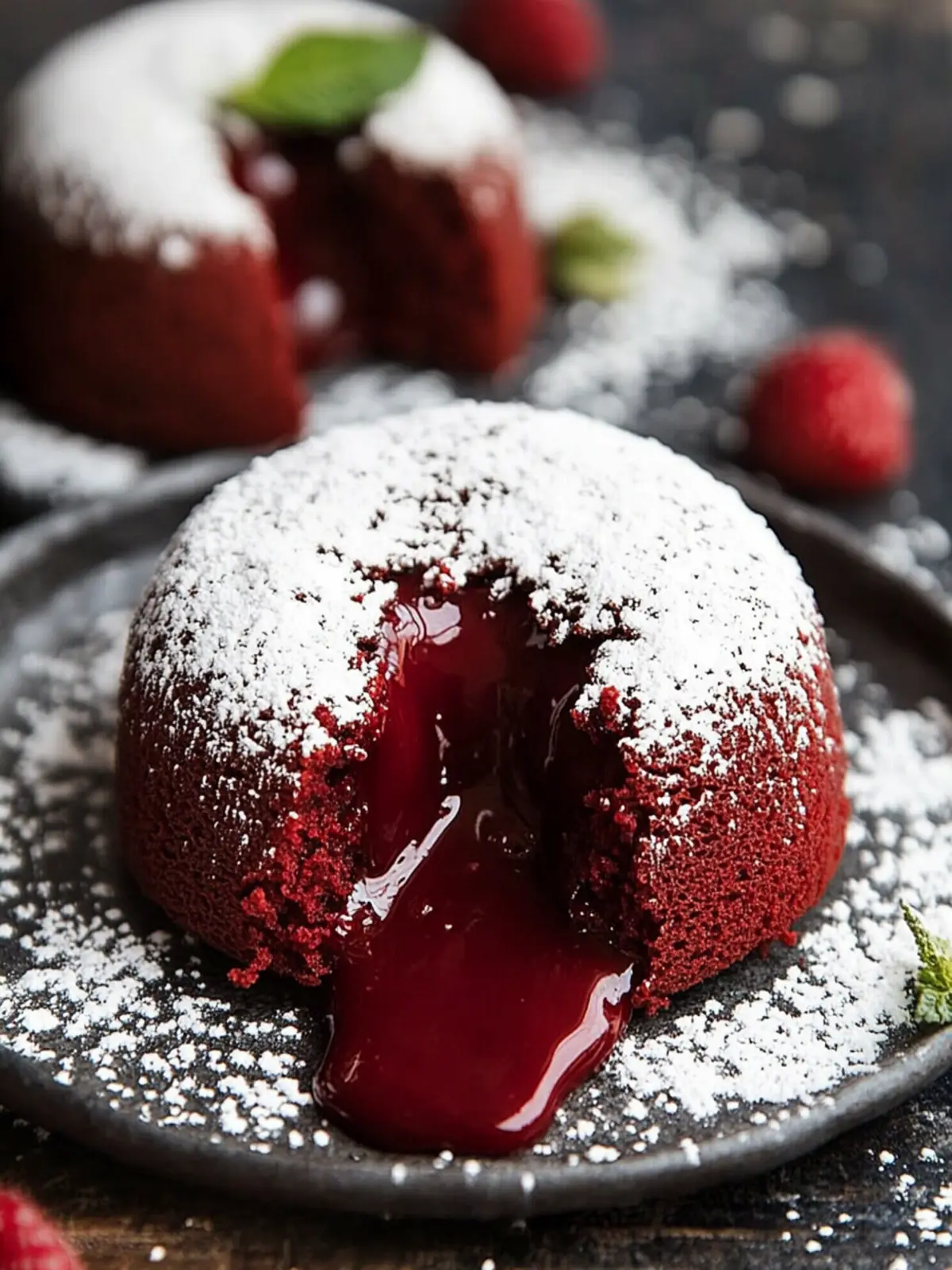 Irresistible Red Velvet Molten Lava Cakes for Sweet Moments 3 Red Velvet Molten Lava Cakes