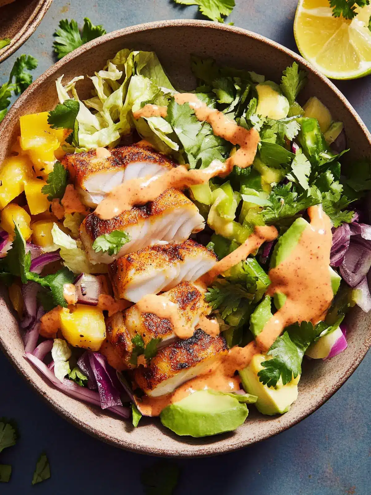 Crispy Fish Taco Bowls with Creamy Slaw Delight 4 Fish Taco Bowls