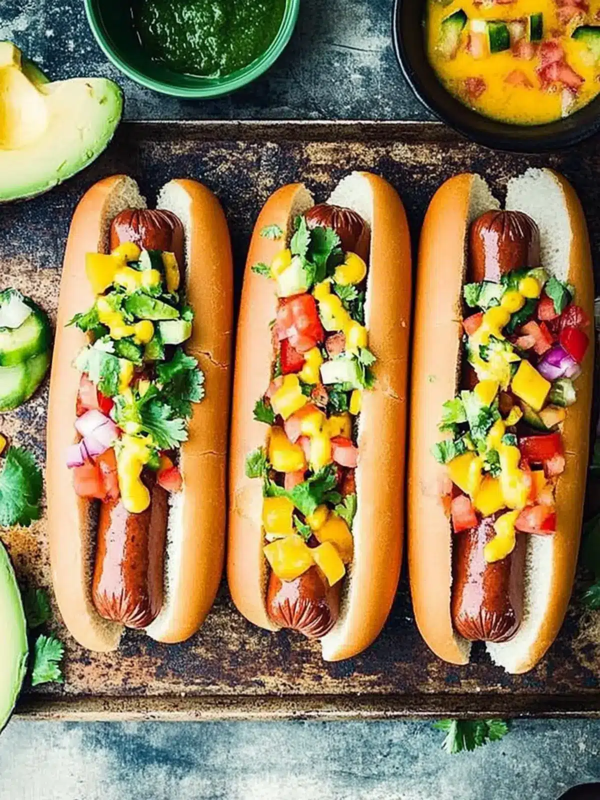 Create Your Own Tropical Hot Dog Bar for Summer Fun 4 Tropical Hot Dog Bar