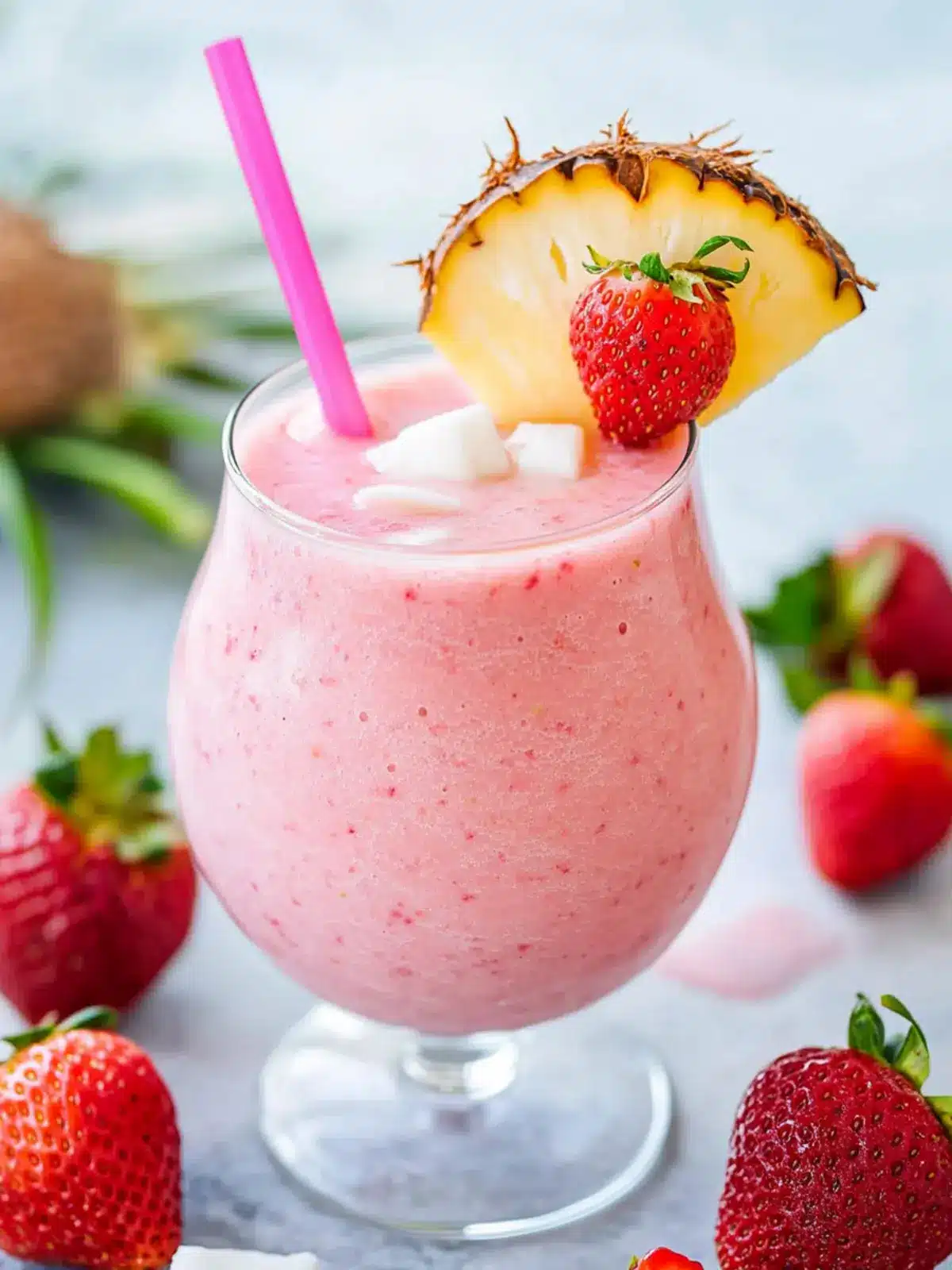 Strawberry Coconut Pina Colada Smoothie Bliss in Minutes 2 Strawberry Coconut Pina Colada Smoothie